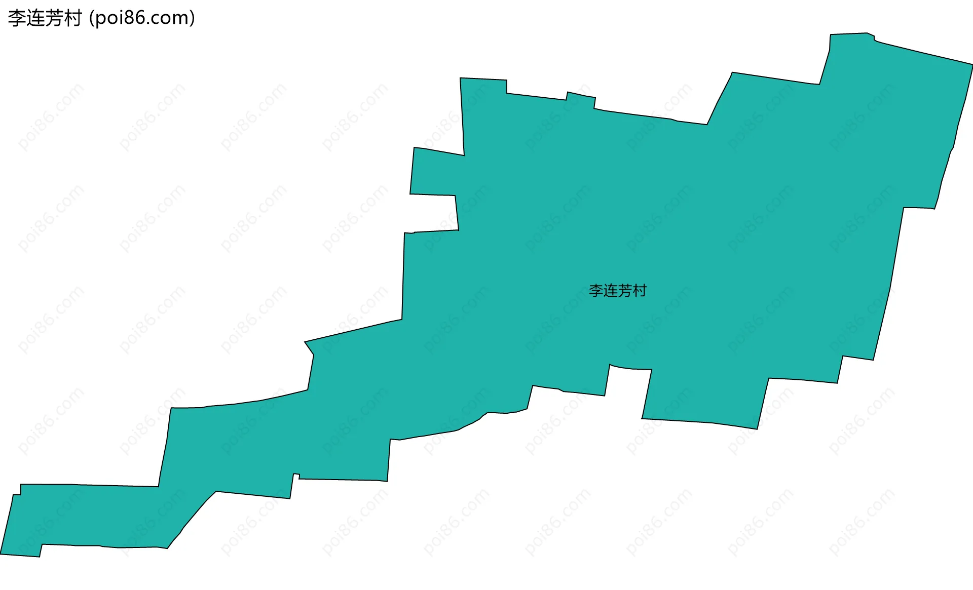 李连芳村边界地图