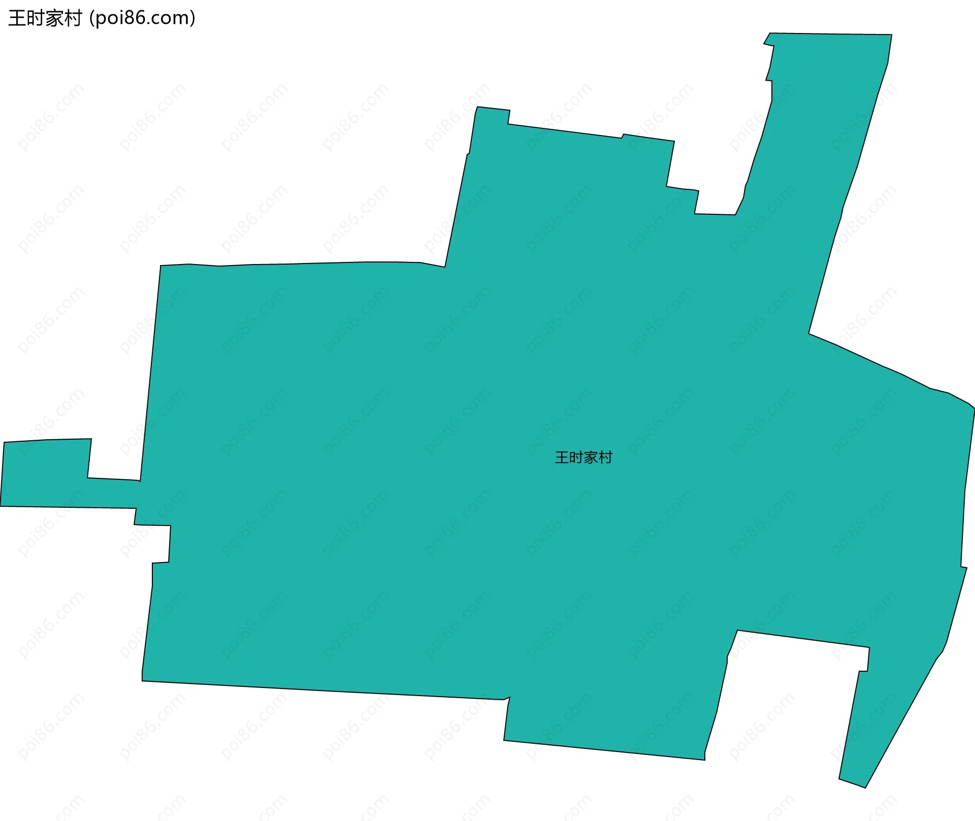 王时家村边界地图