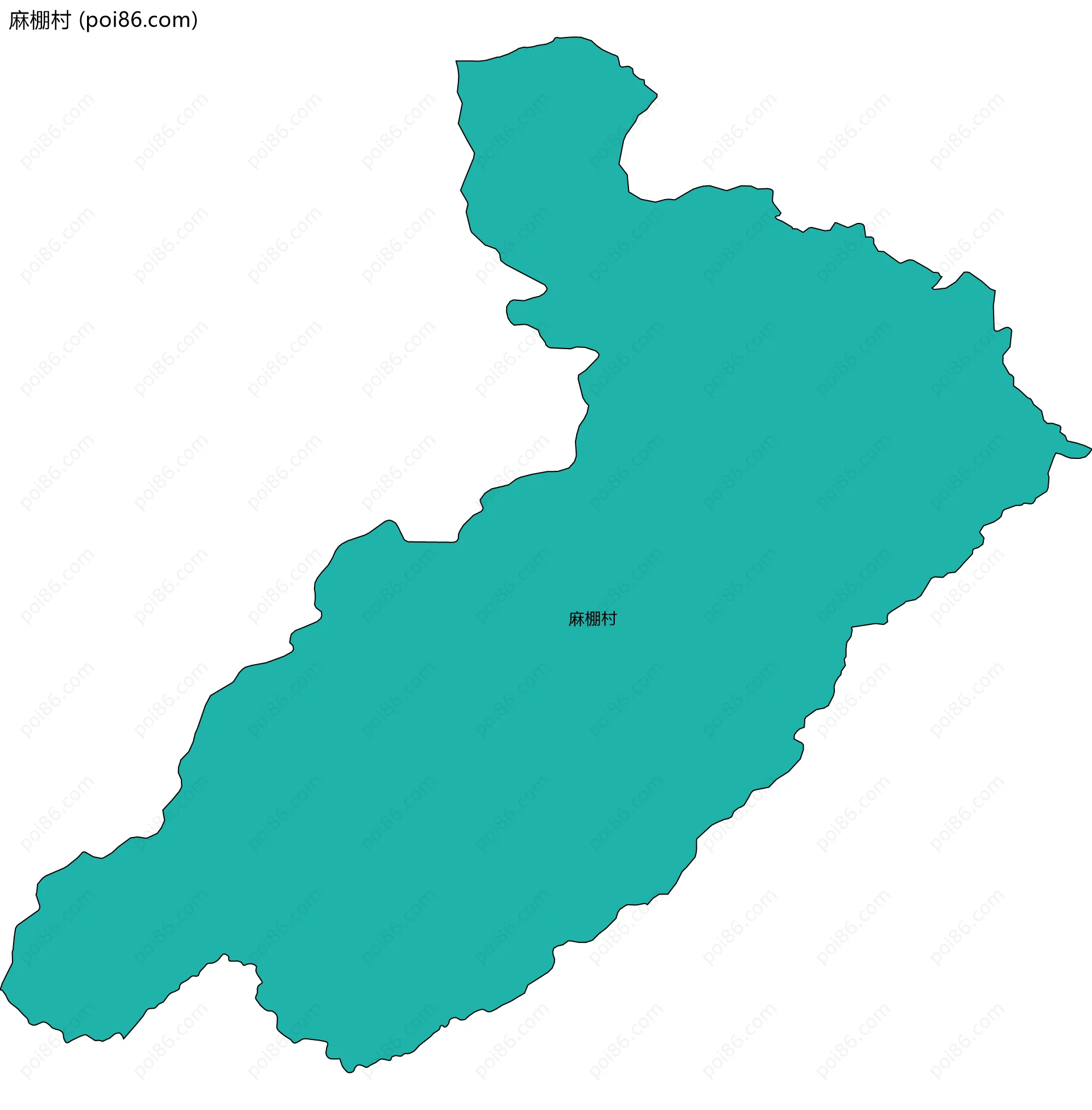 麻棚村边界地图