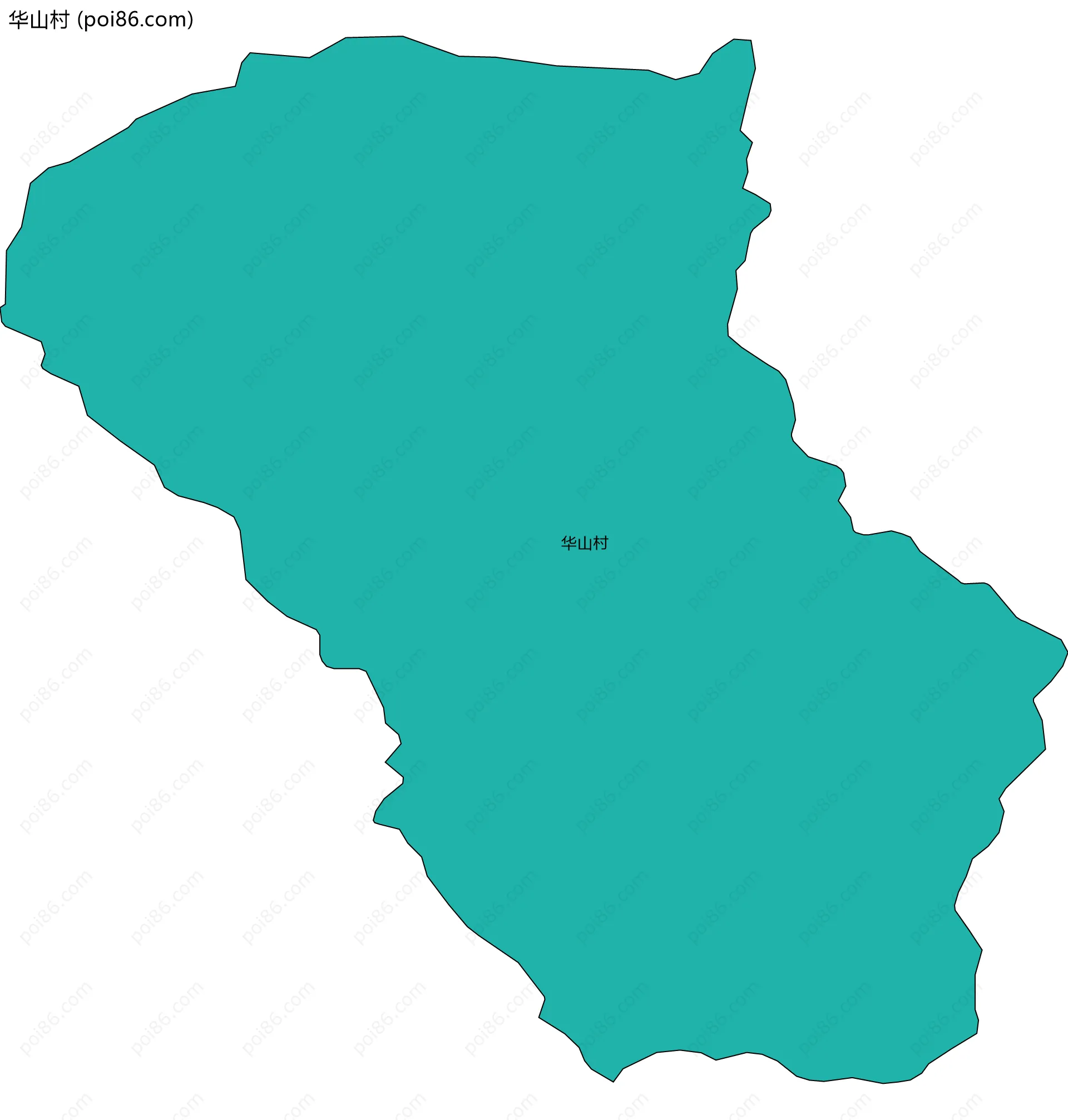 华山村边界地图