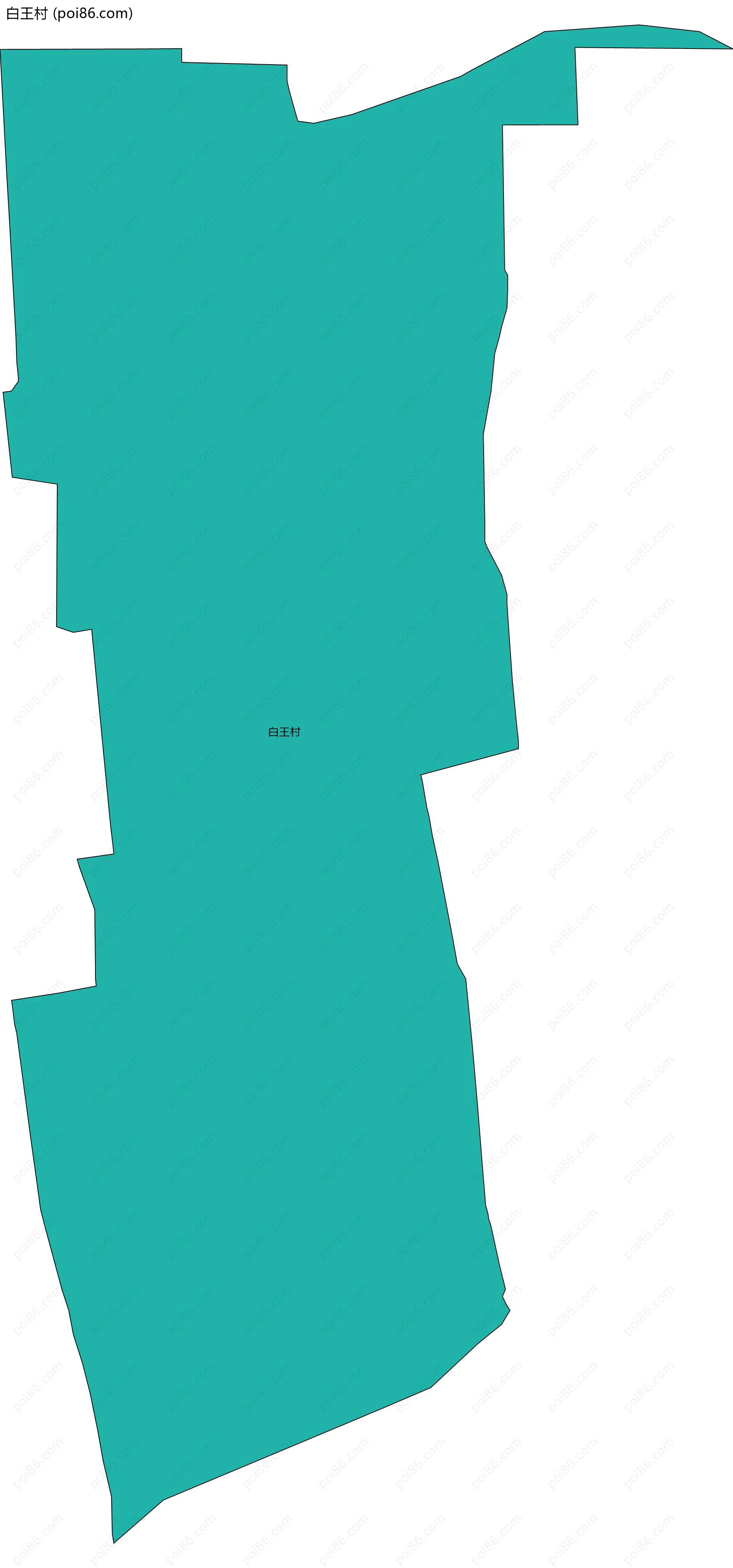 白王村边界地图