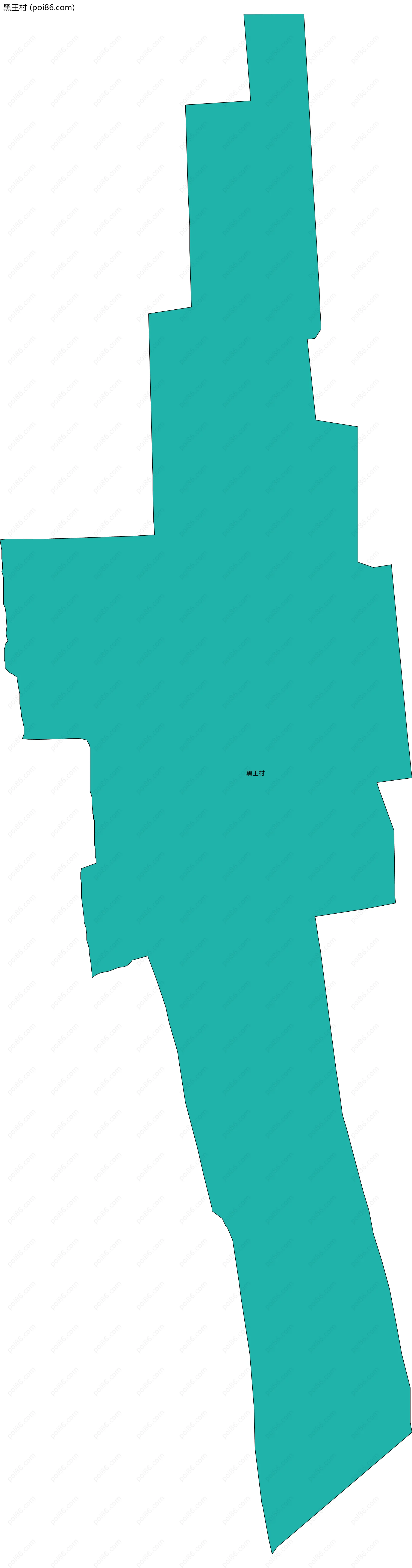 黑王村边界地图