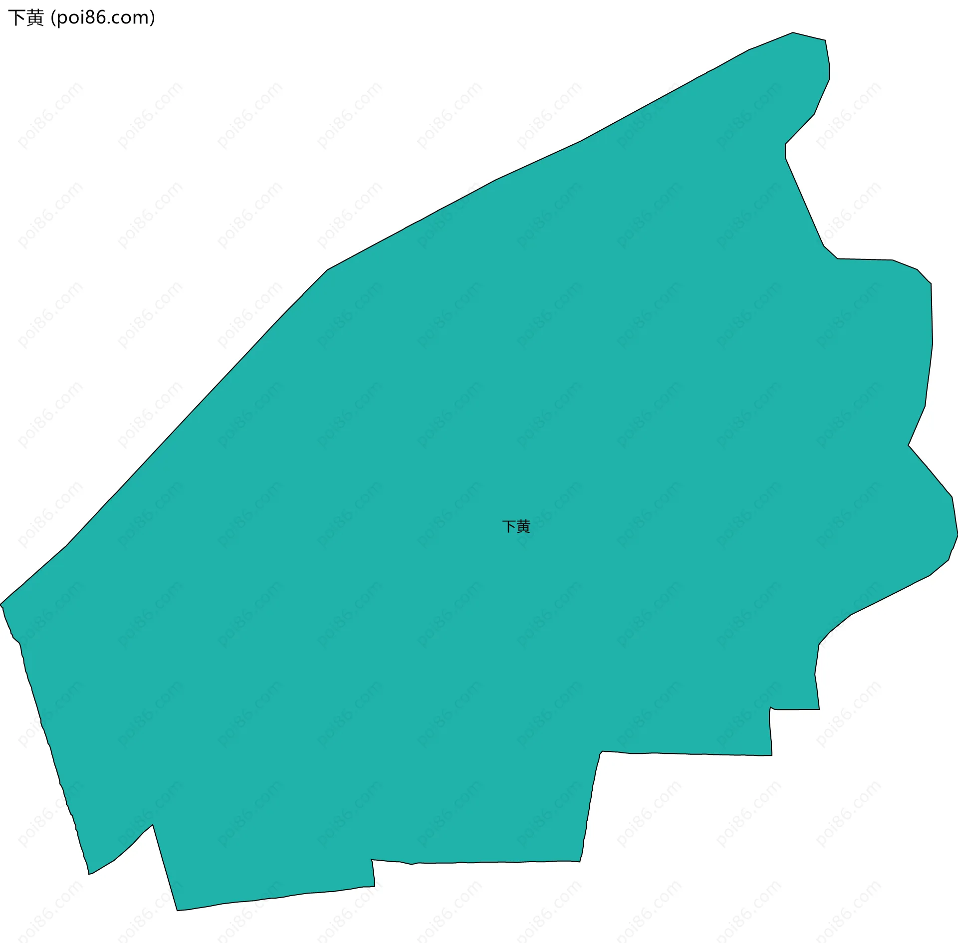 下黄边界地图