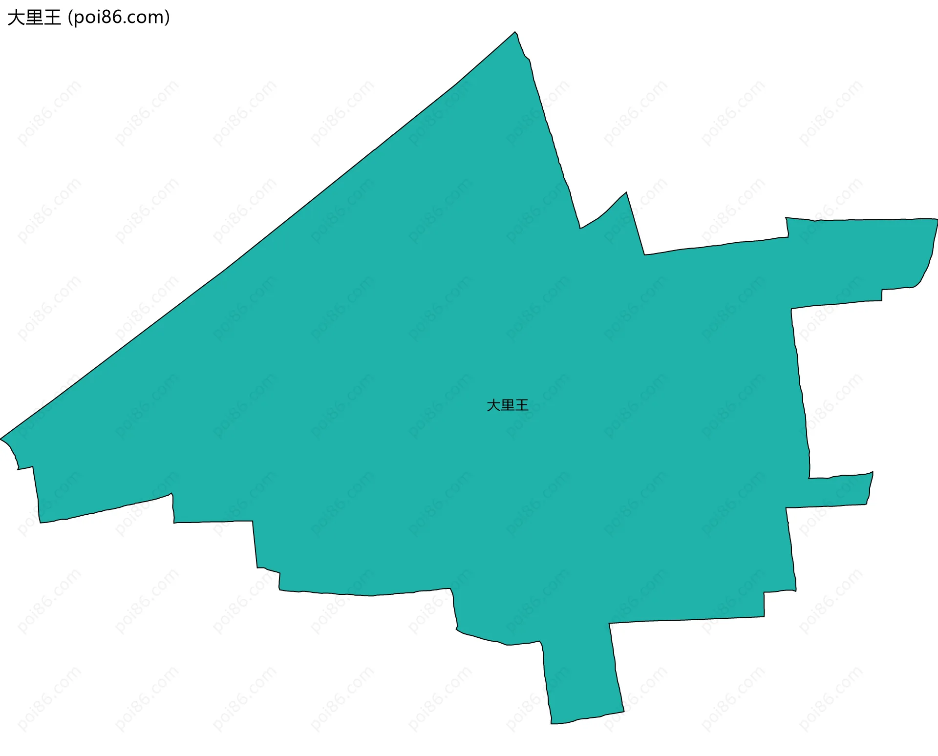 大里王边界地图