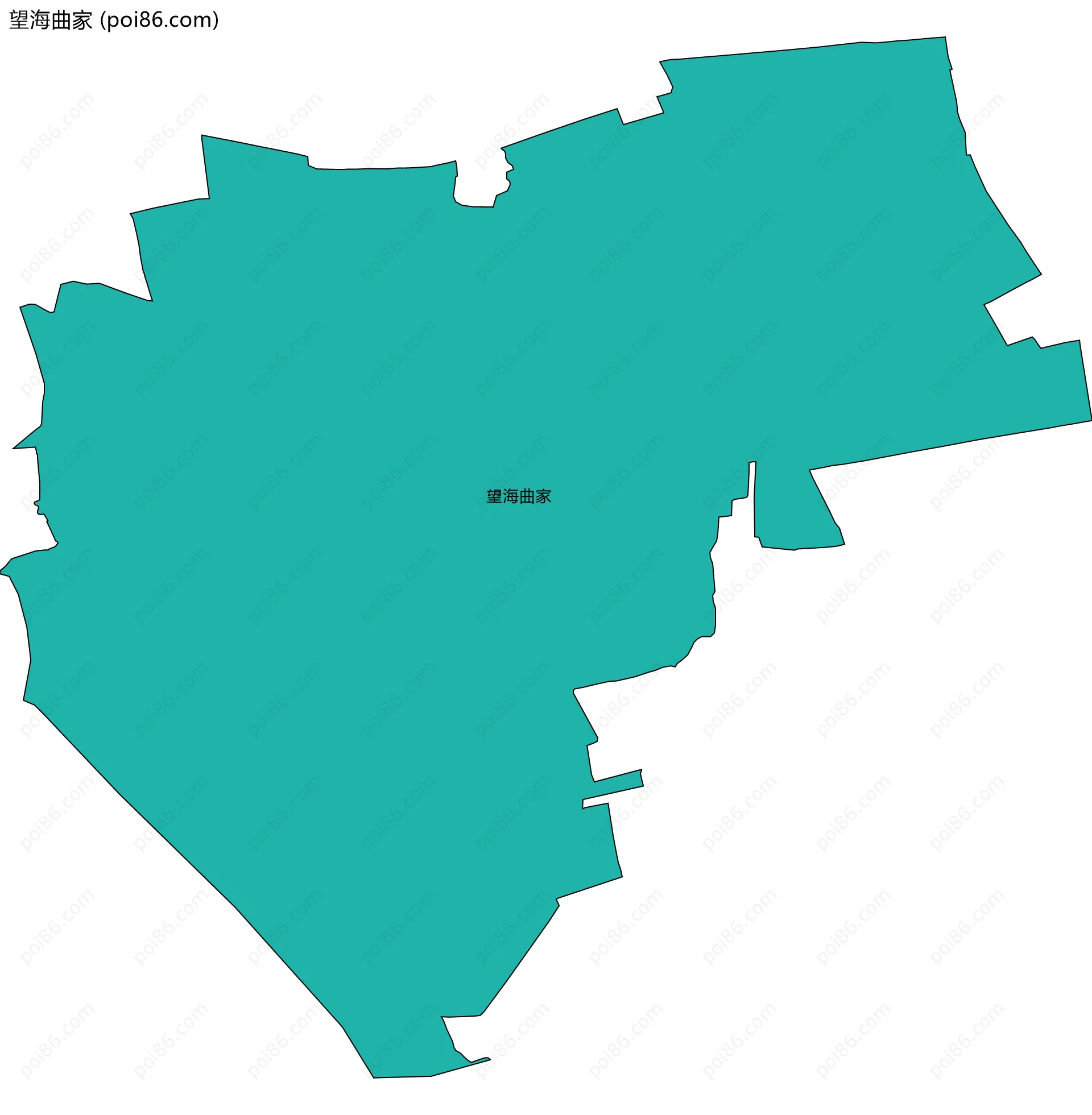 望海曲家边界地图