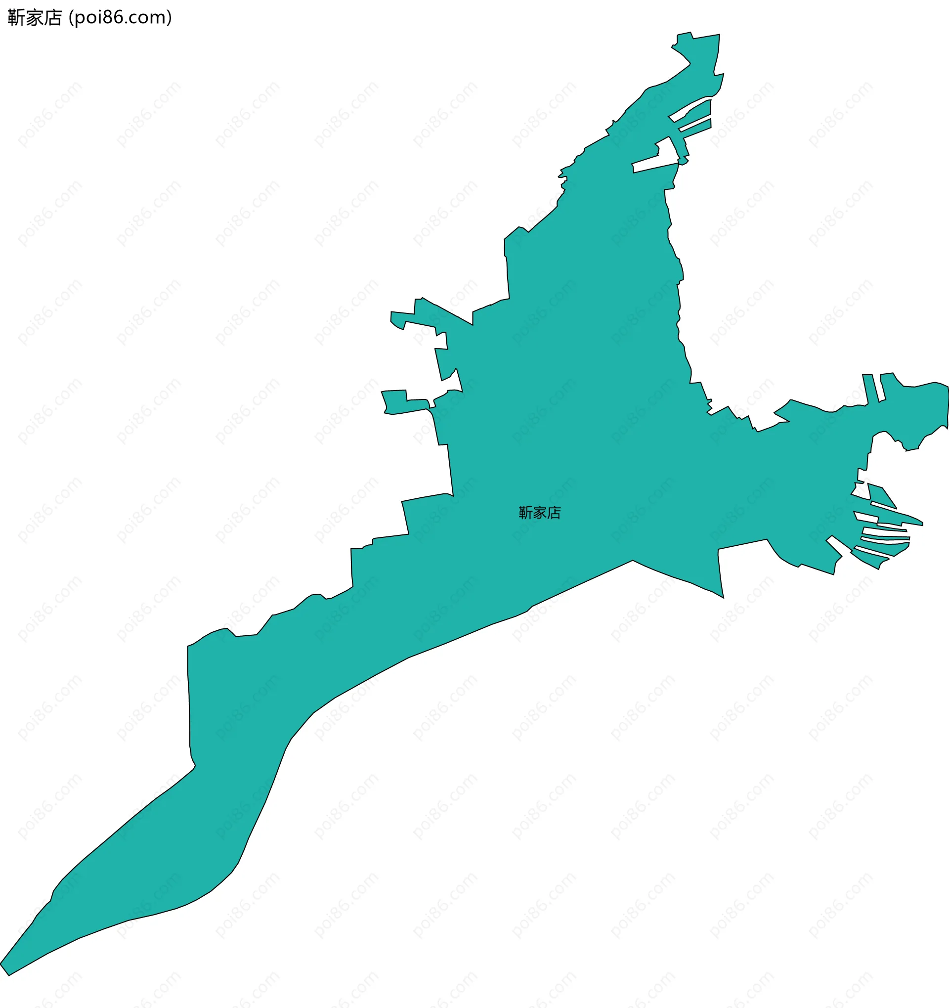 靳家店边界地图