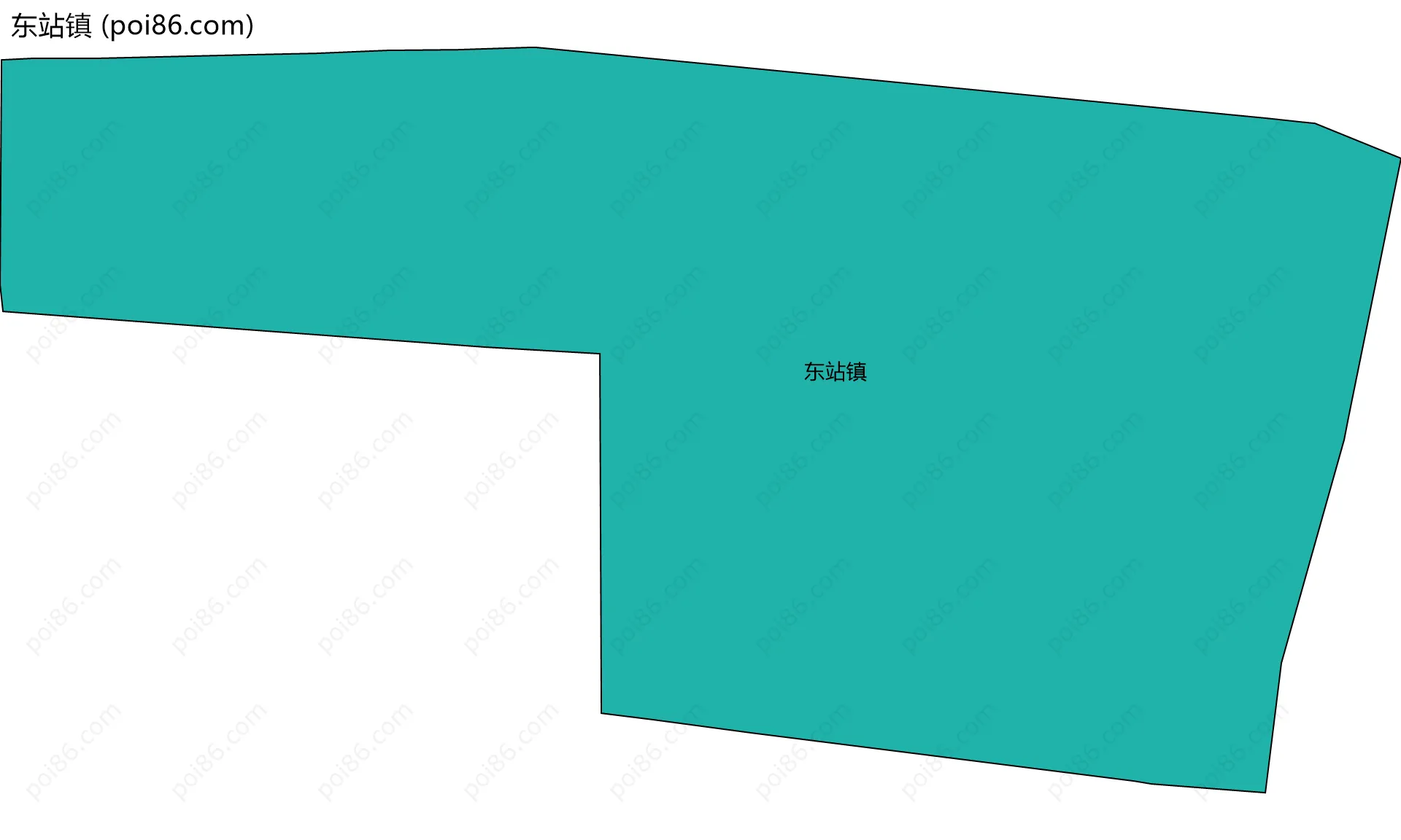 东站镇边界地图