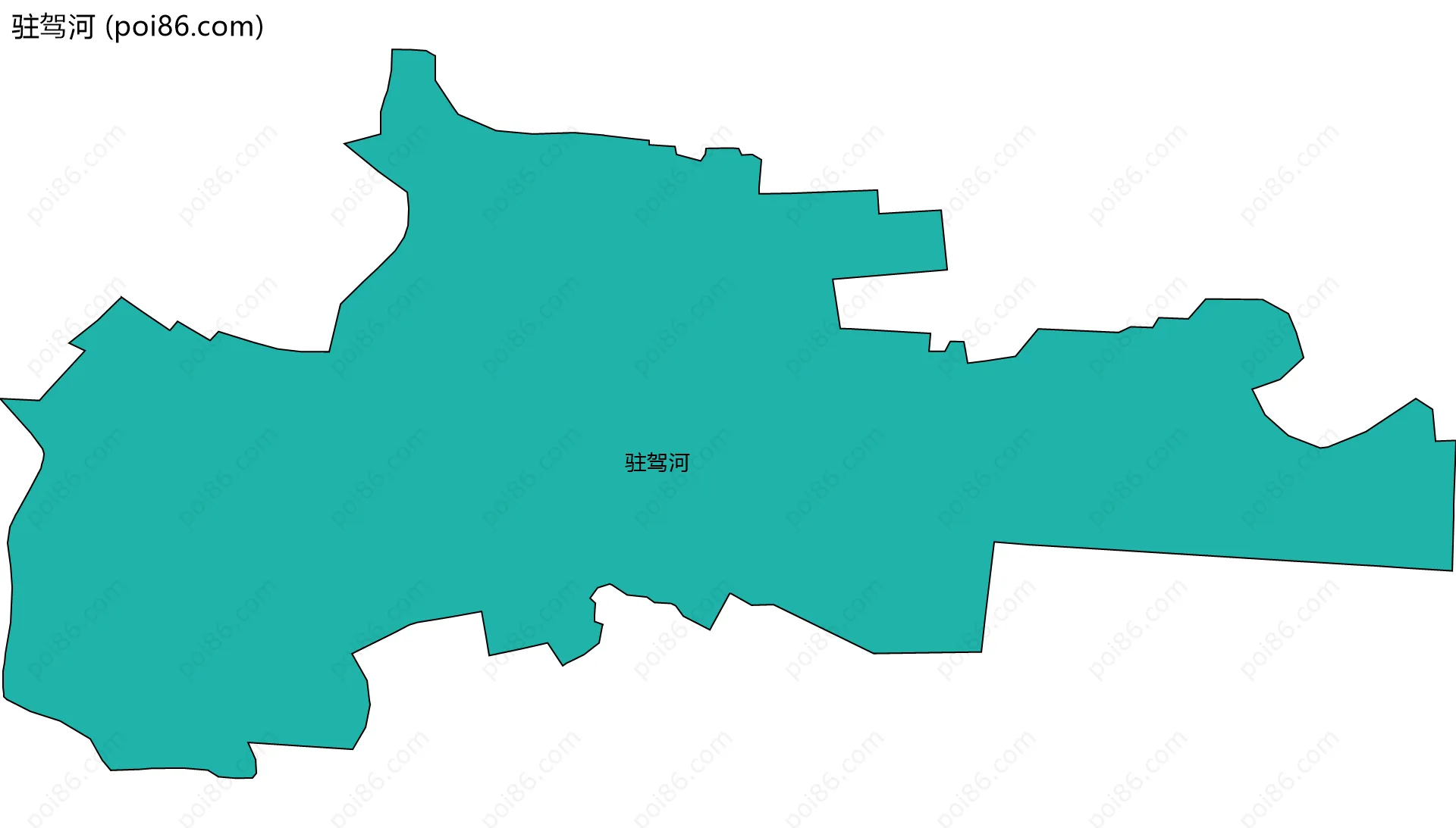 驻驾河边界地图