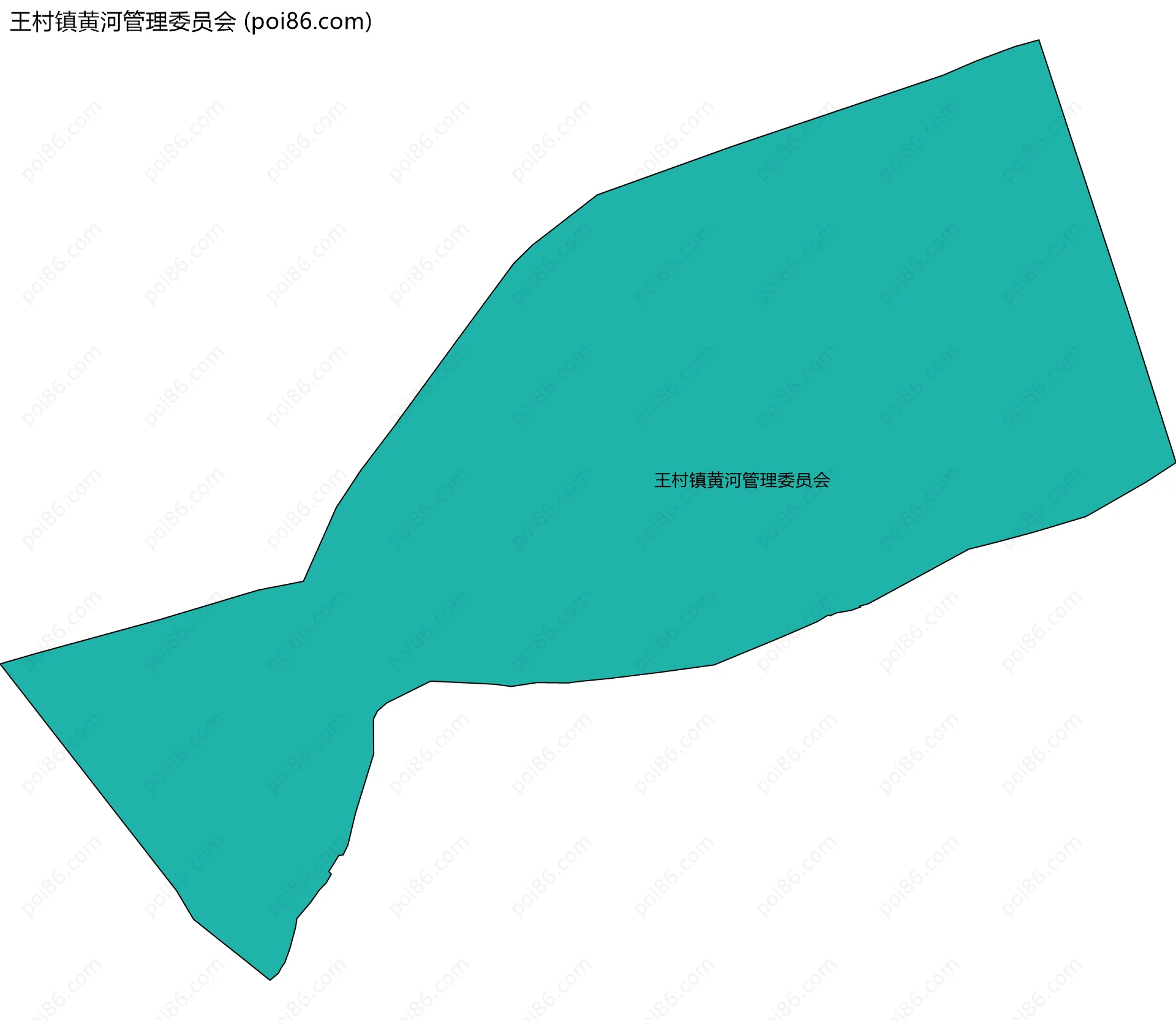 王村镇黄河管理委员会边界地图