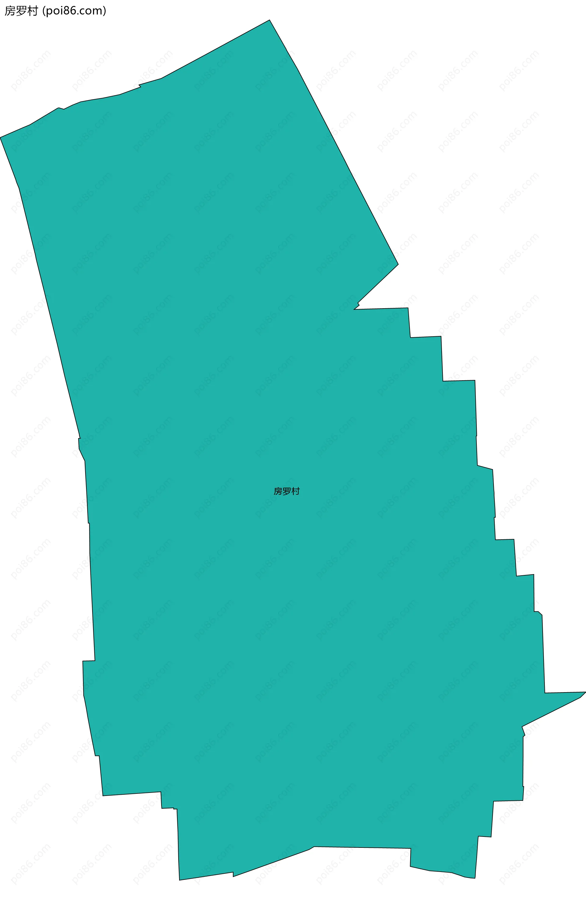 房罗村边界地图