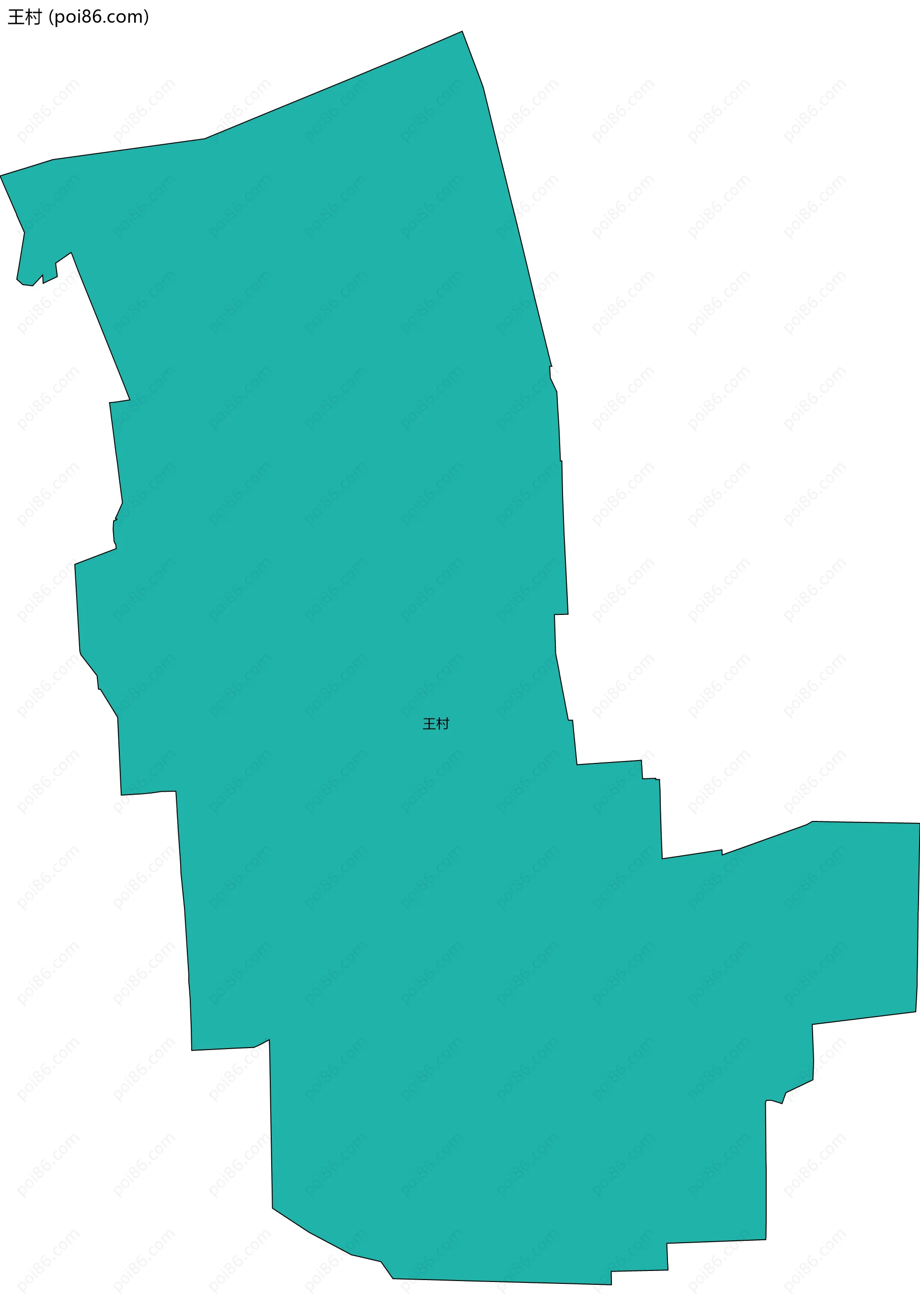 王村边界地图
