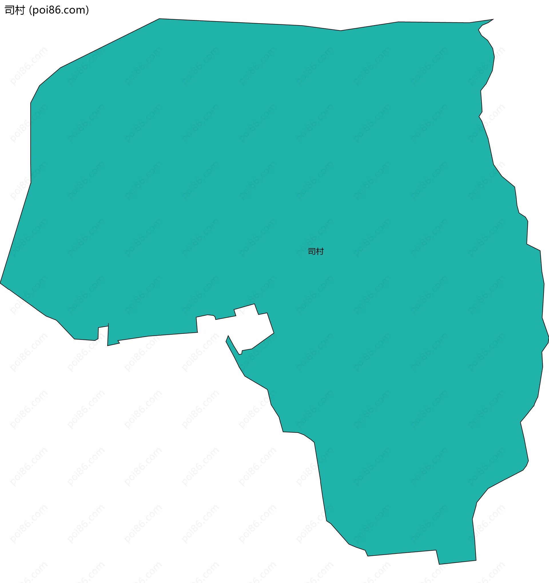 司村边界地图