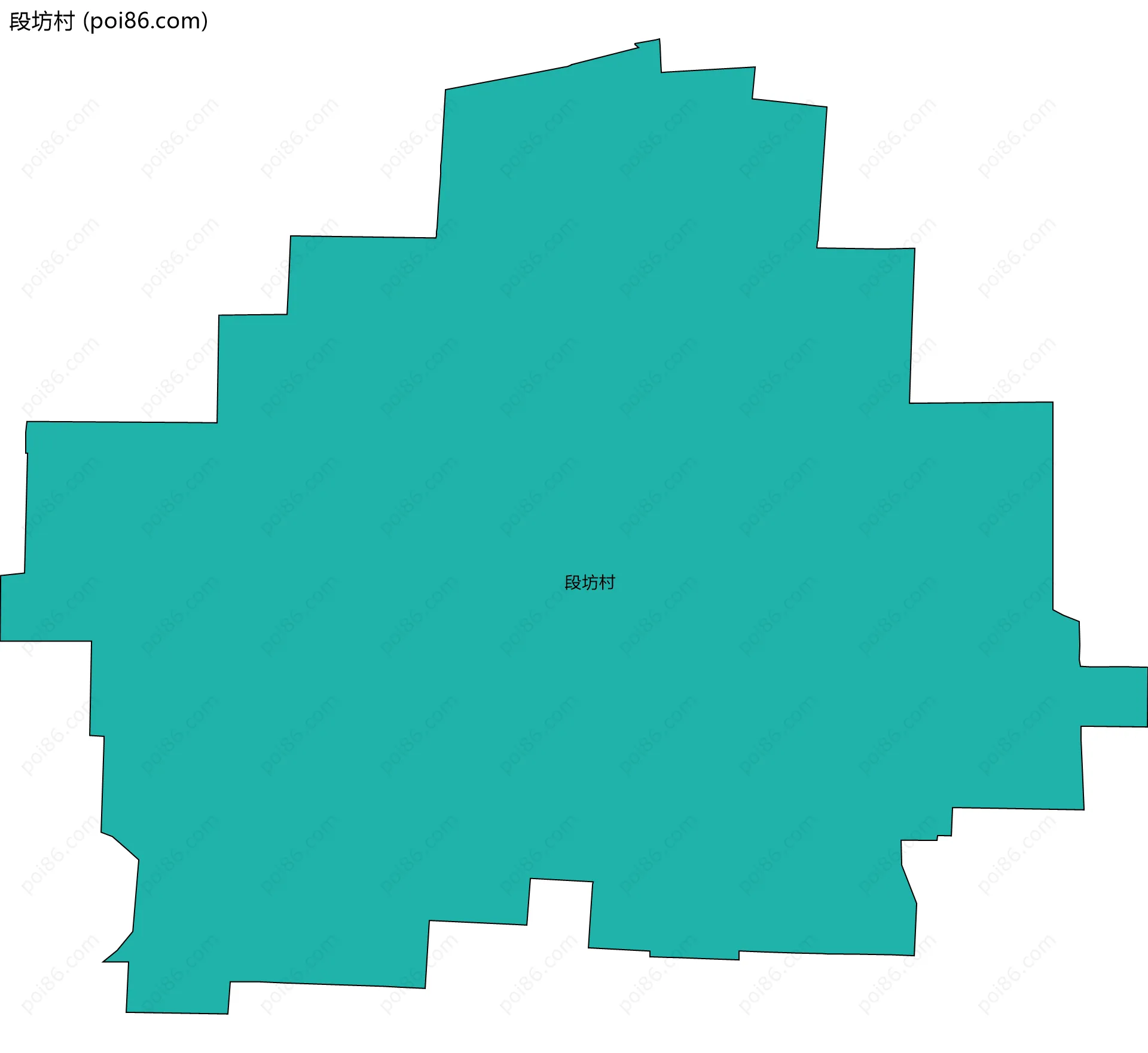 段坊村边界地图