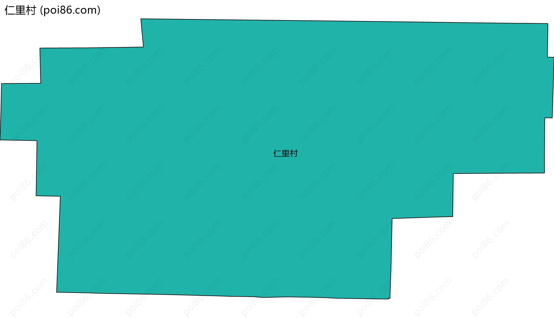 仁里村边界地图