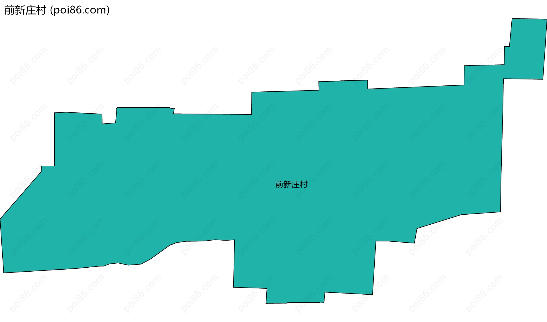 前新庄村边界地图