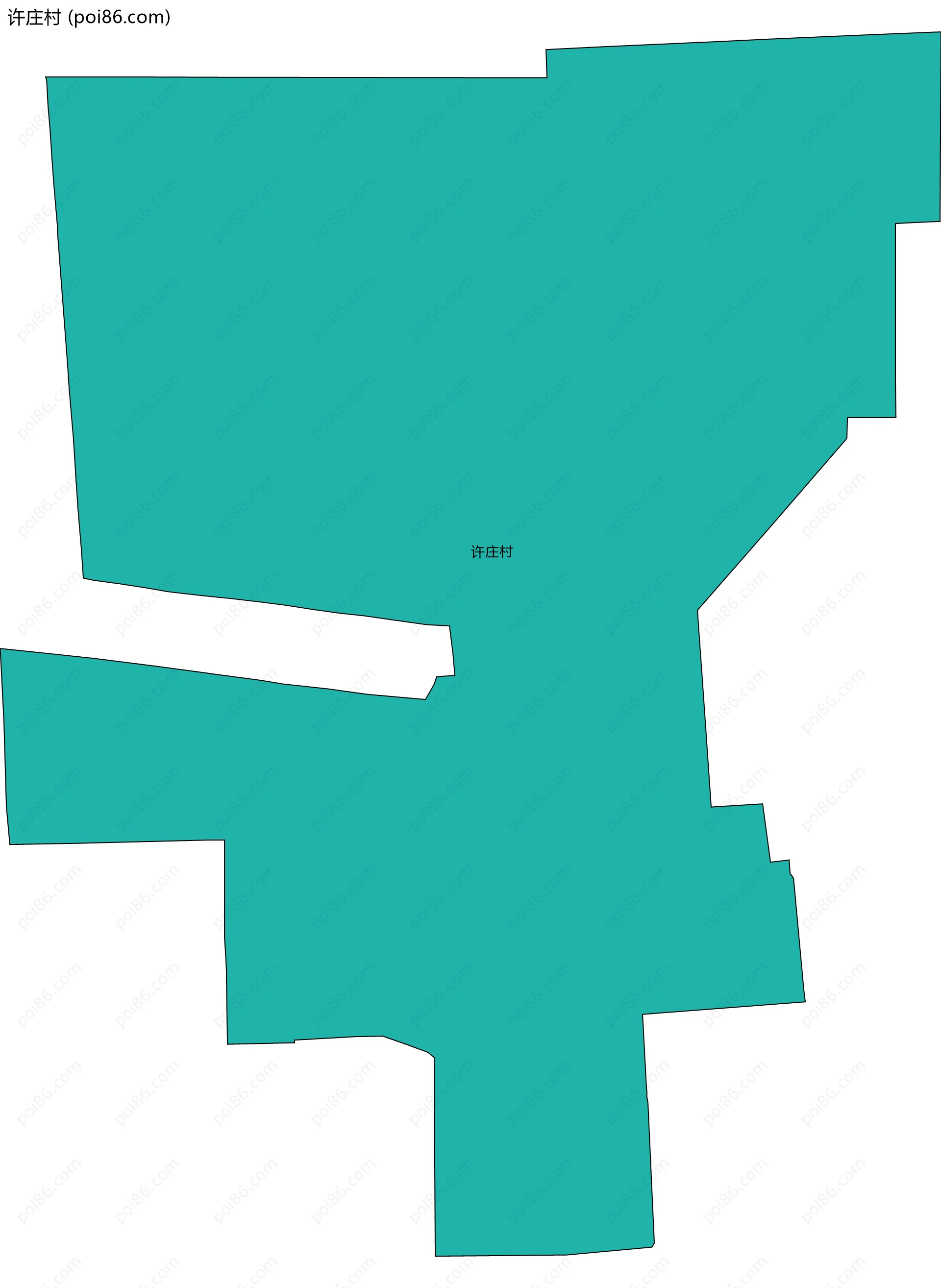 许庄村边界地图