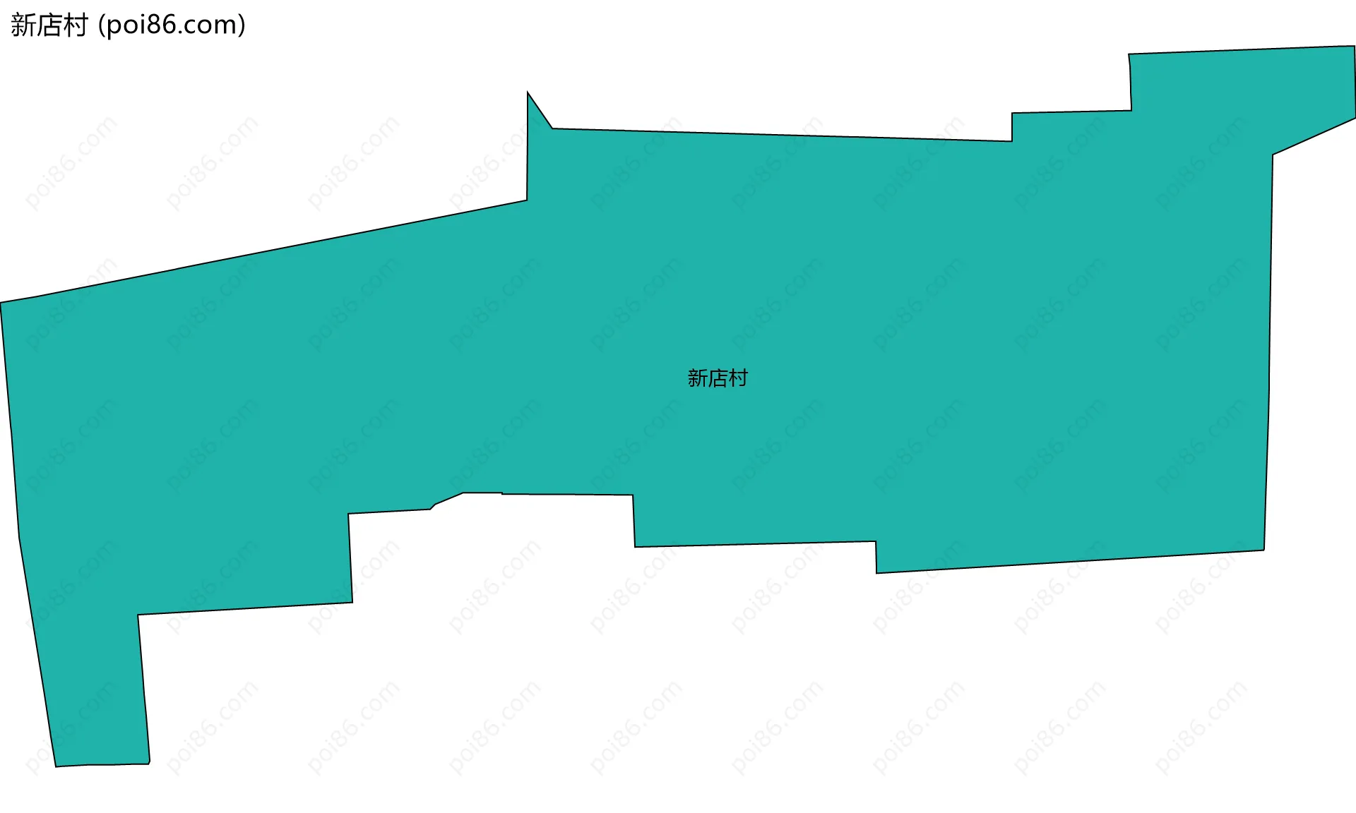 新店村边界地图