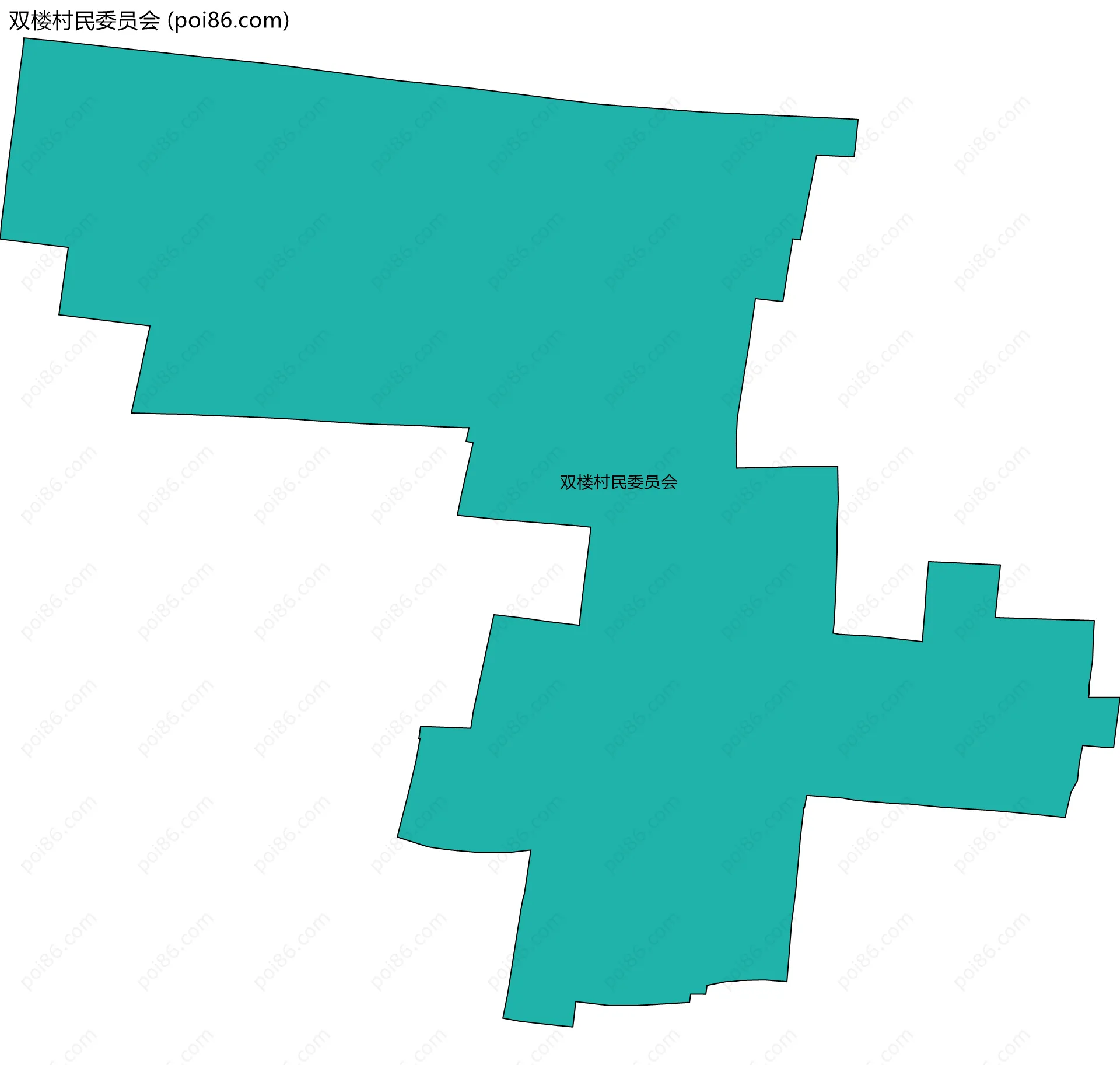 双楼村民委员会边界地图