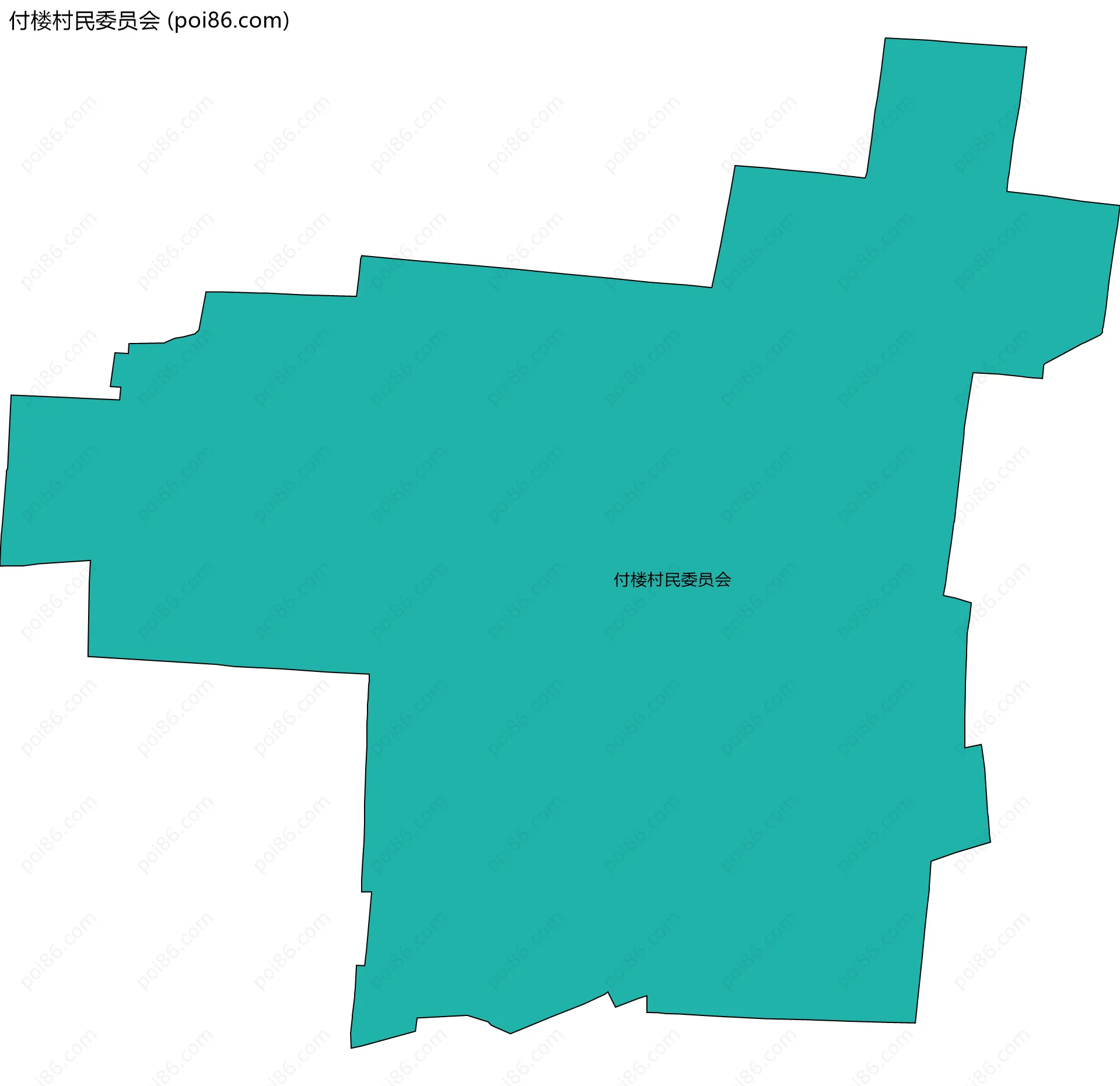 付楼村民委员会边界地图