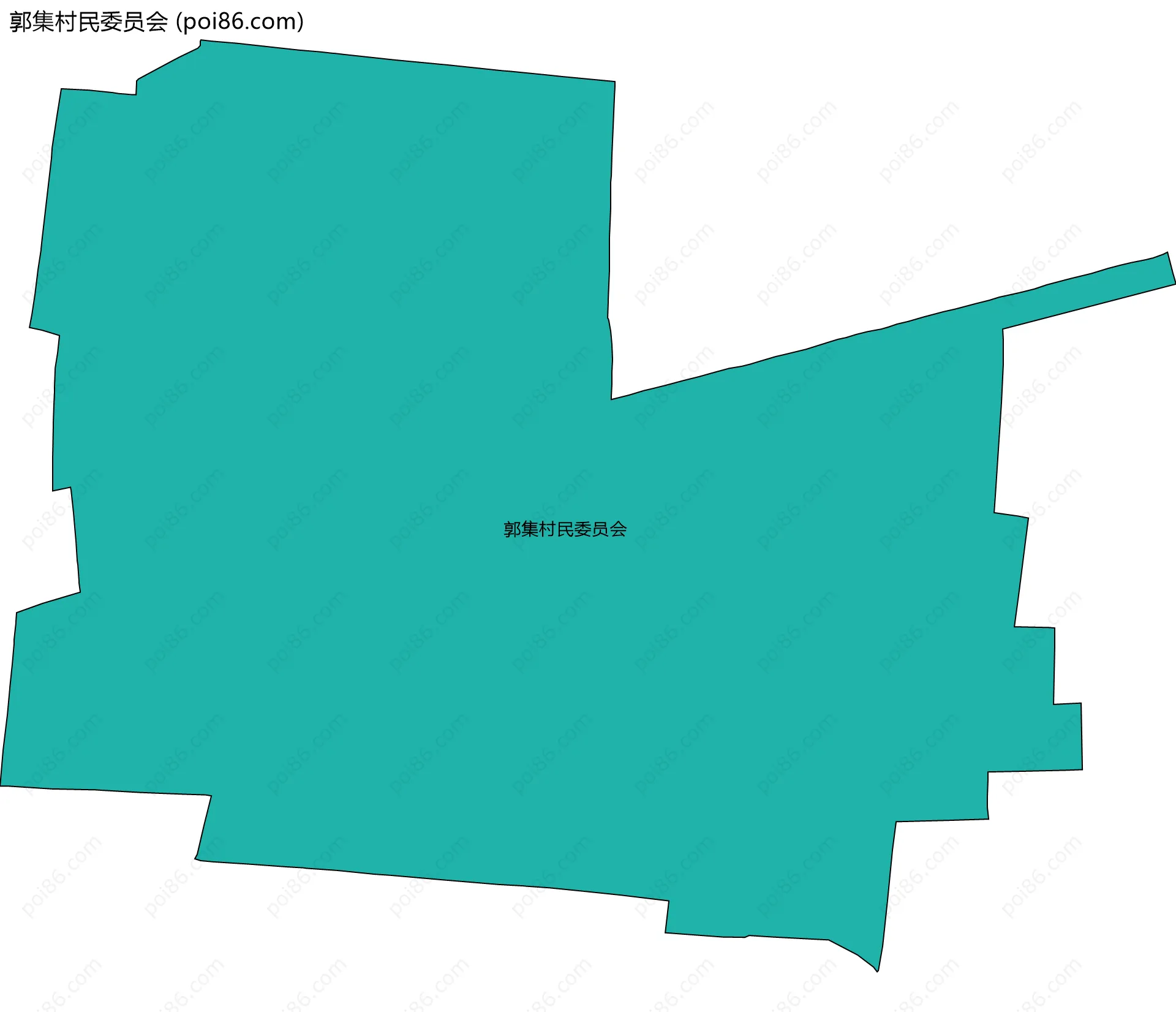 郭集村民委员会边界地图