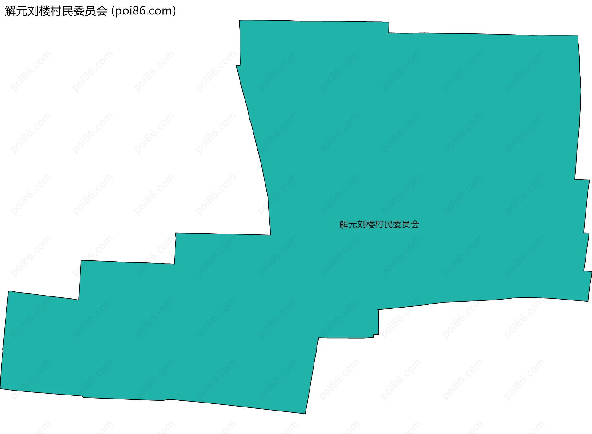 解元刘楼村民委员会边界地图