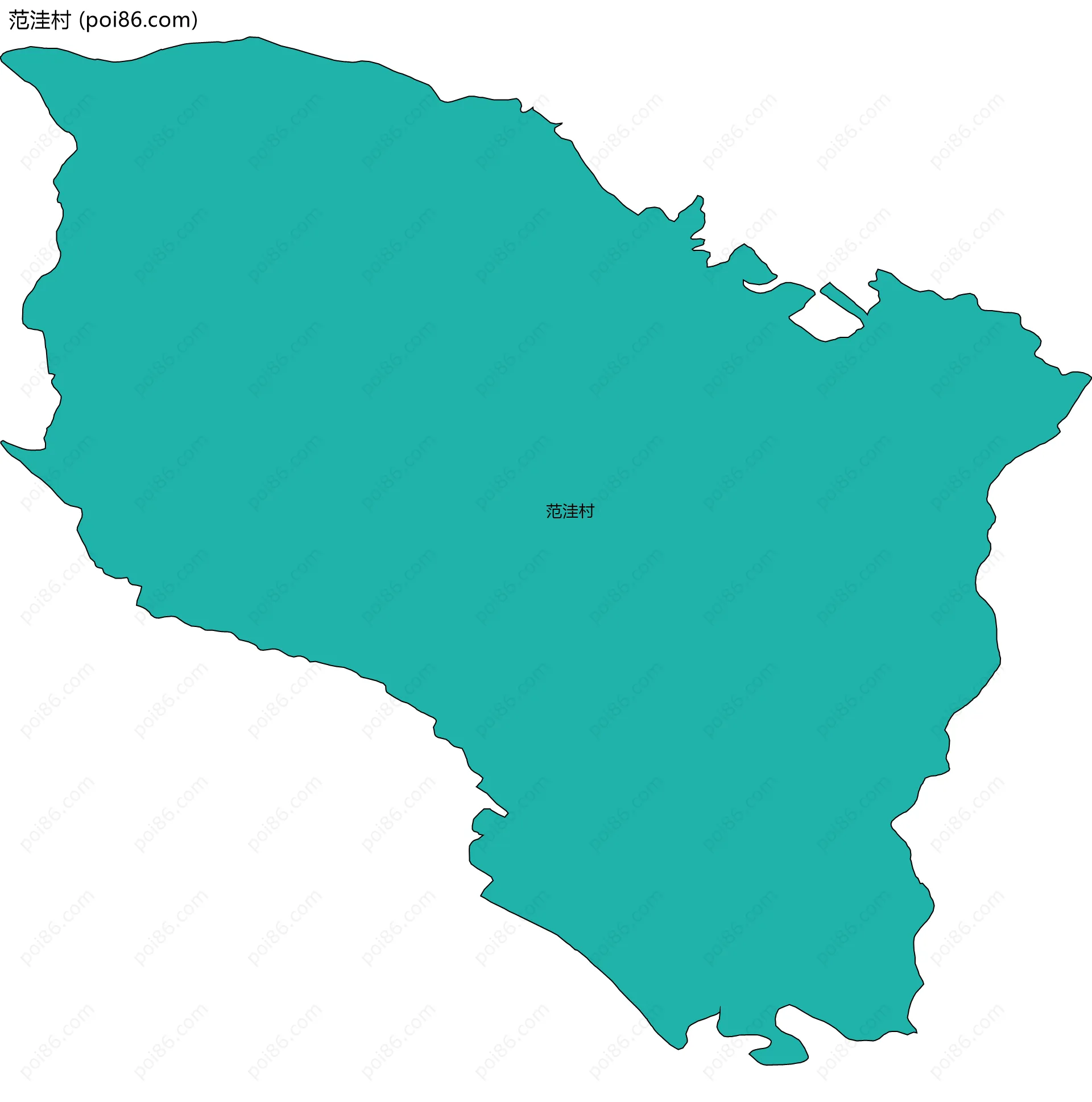 范洼村边界地图