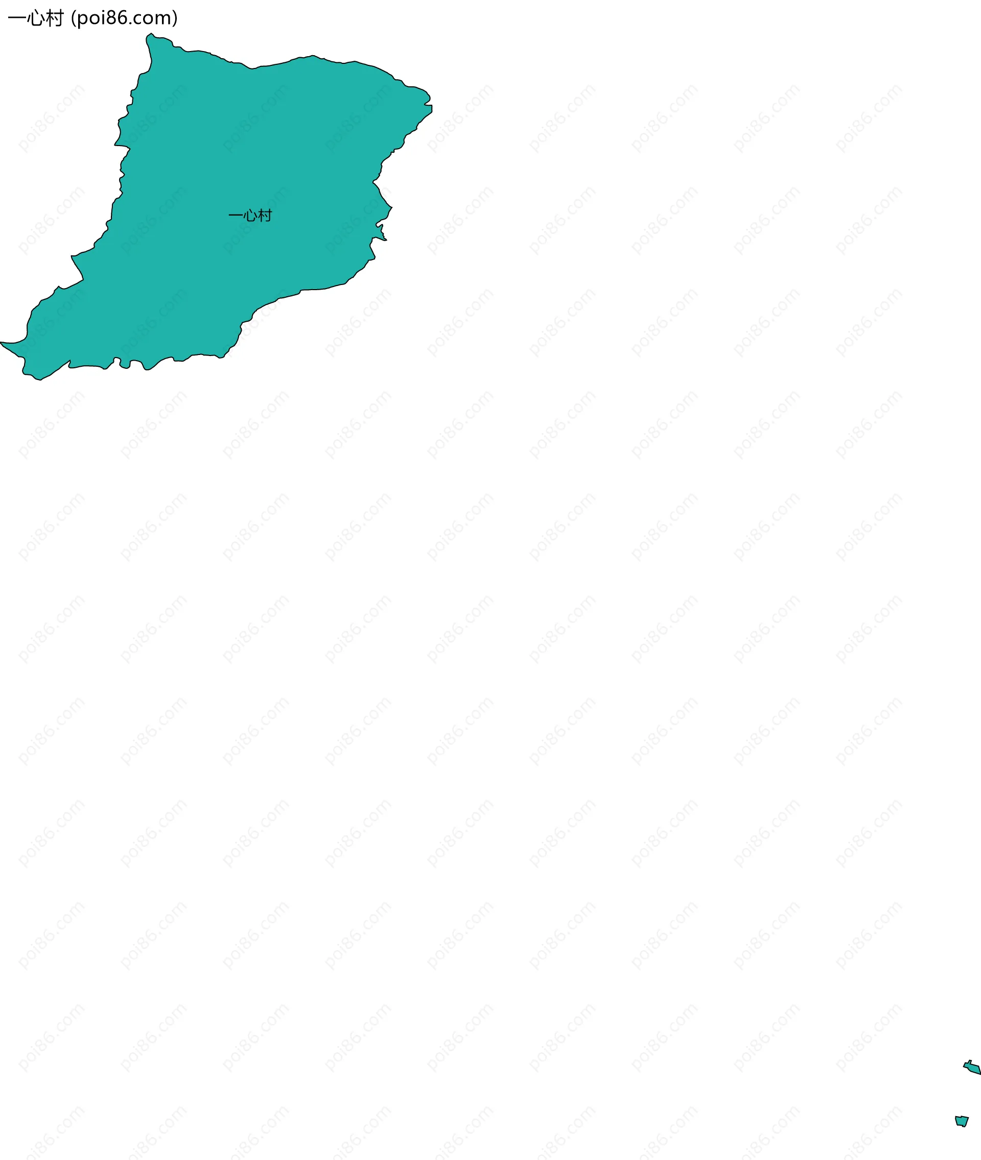 一心村边界地图