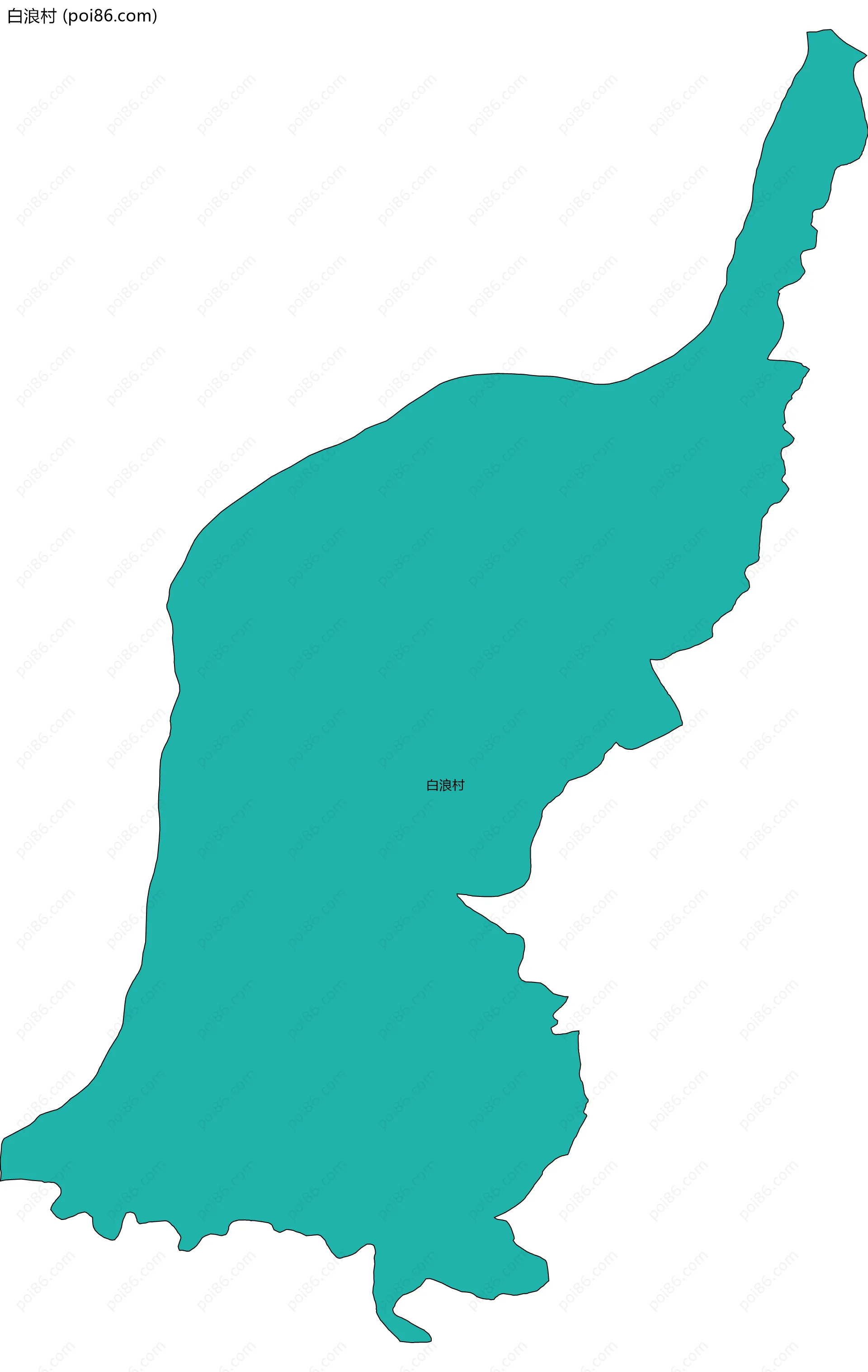 白浪村边界地图