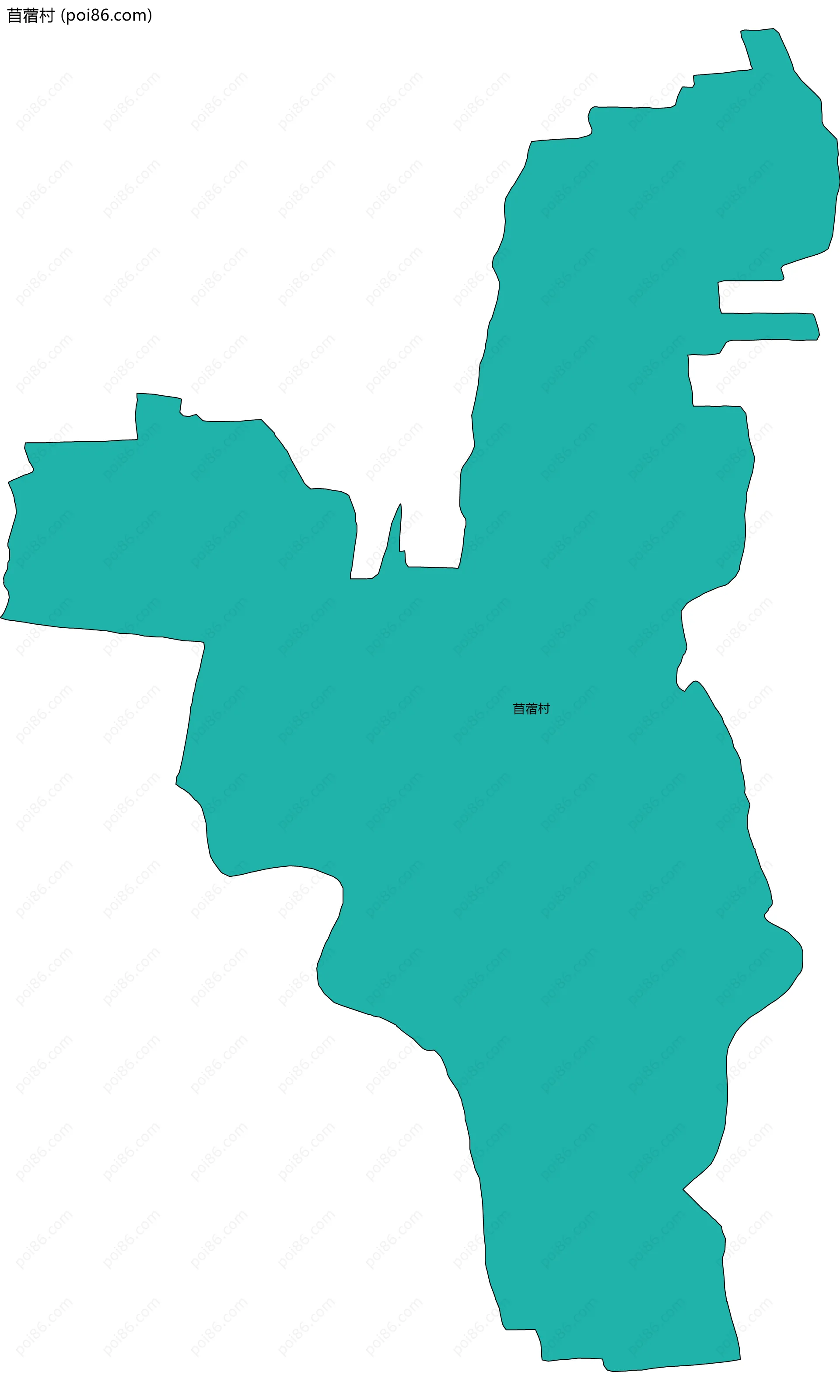 苜蓿村边界地图