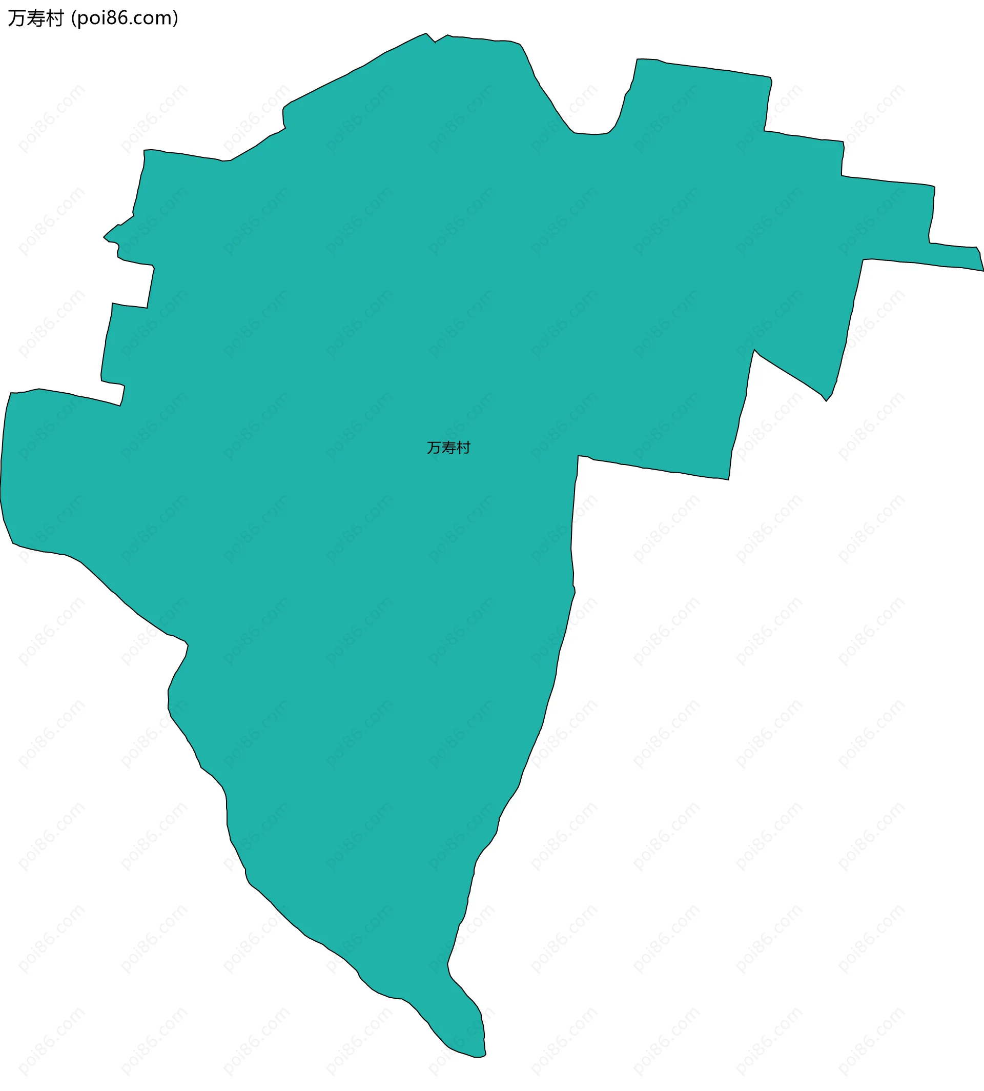 万寿村边界地图