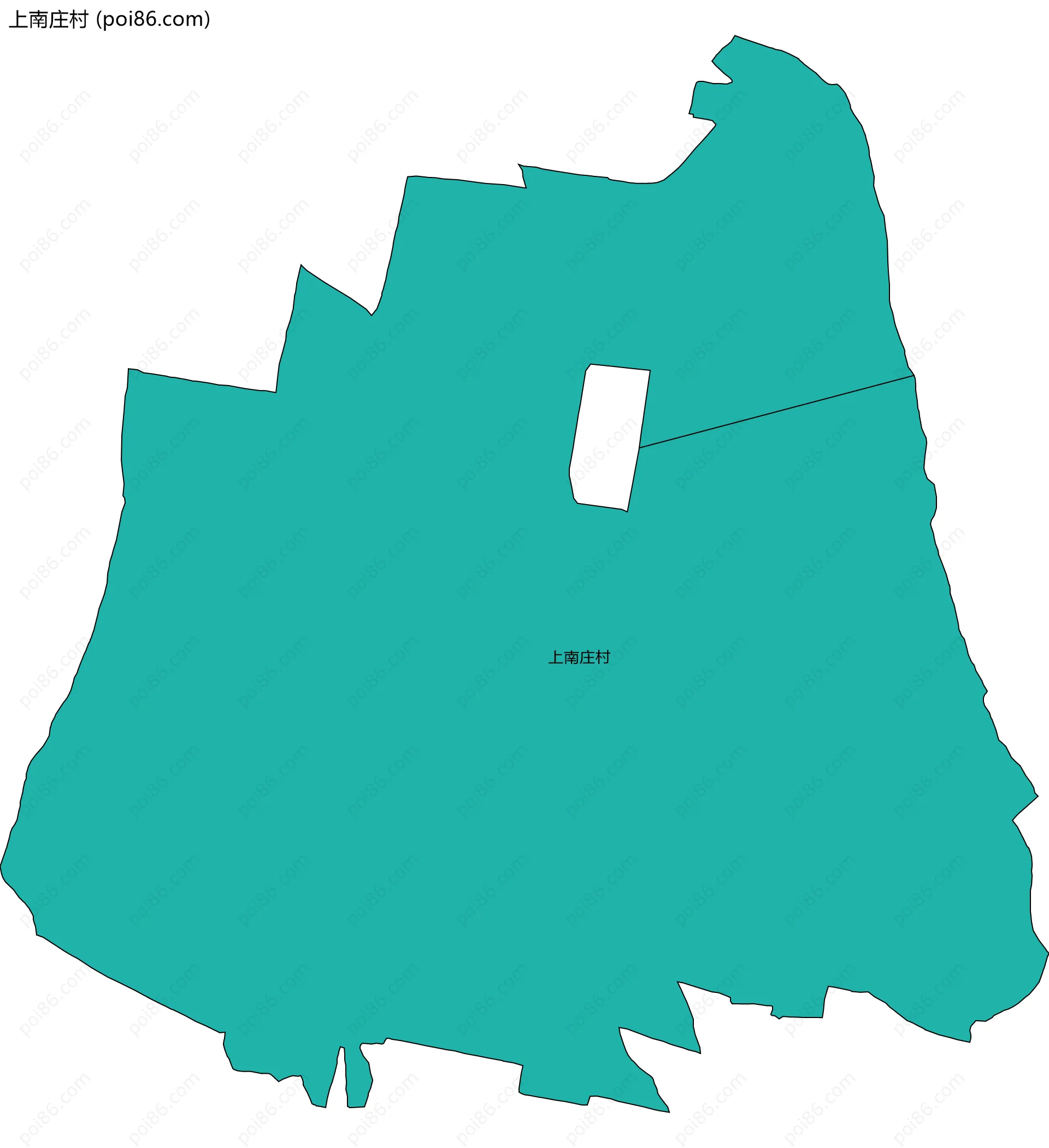 上南庄村边界地图
