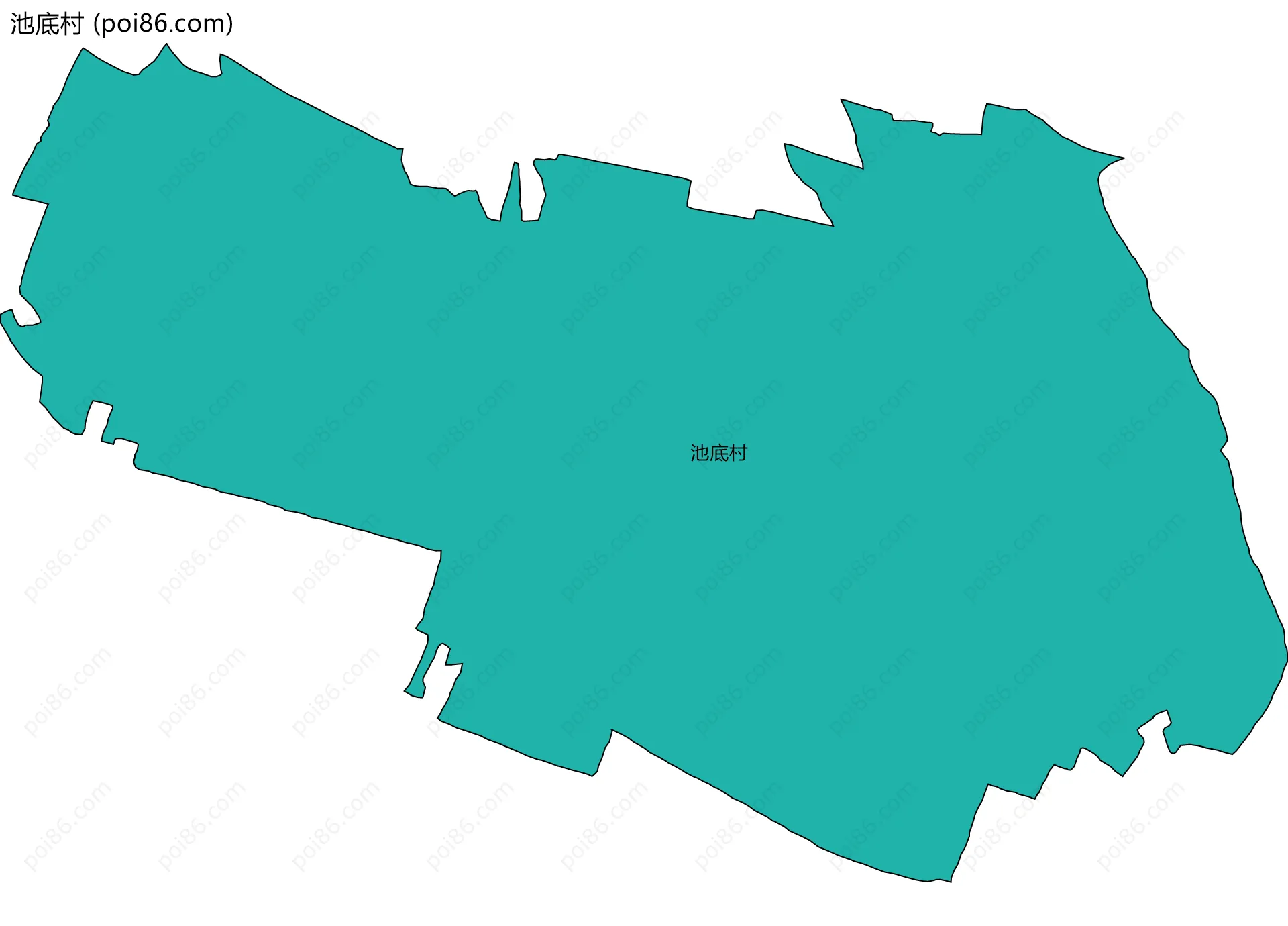池底村边界地图