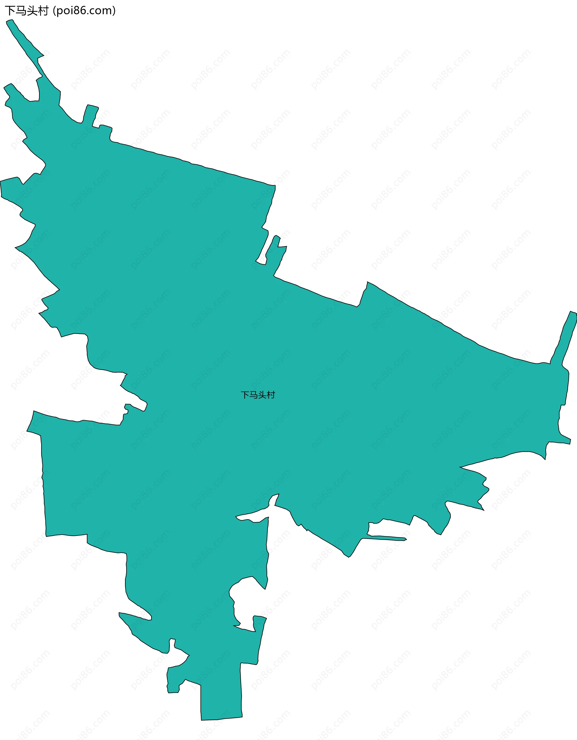 下马头村边界地图