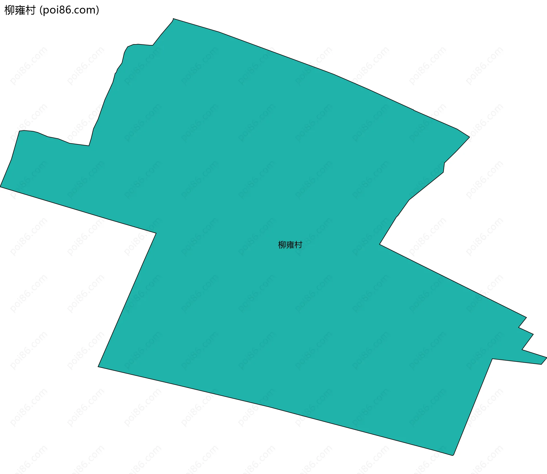 柳雍村边界地图