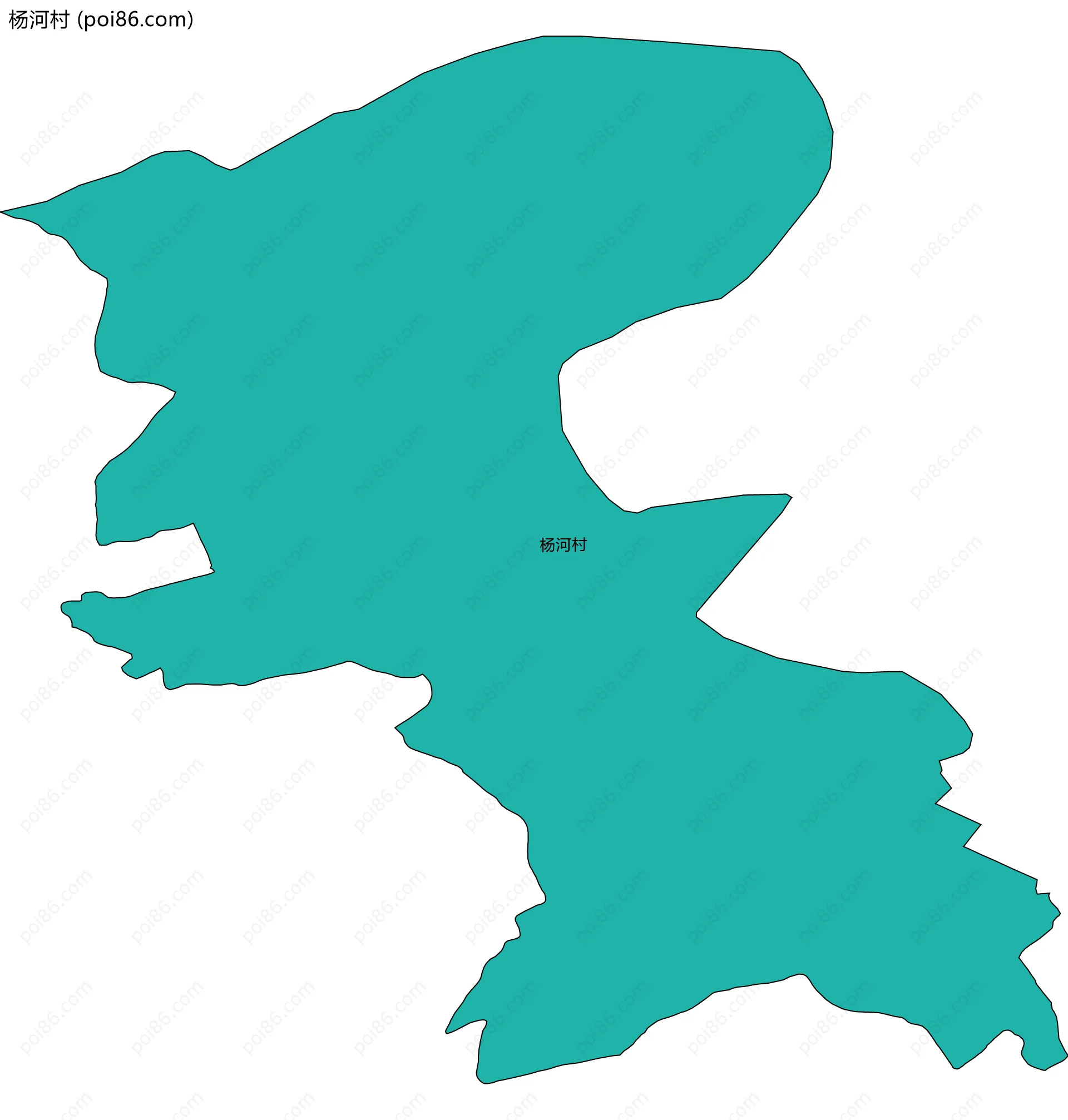 杨河村边界地图