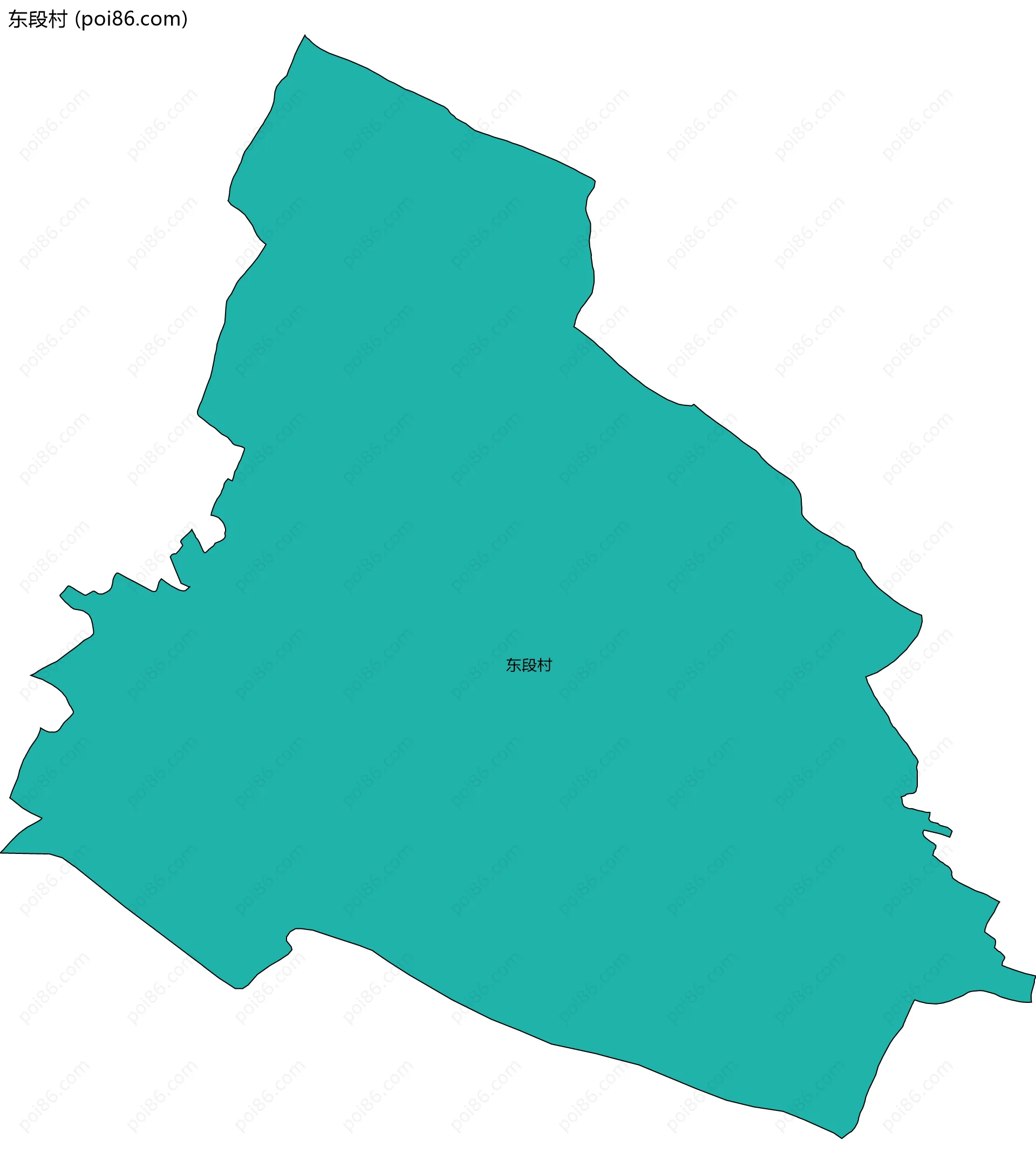 东段村边界地图