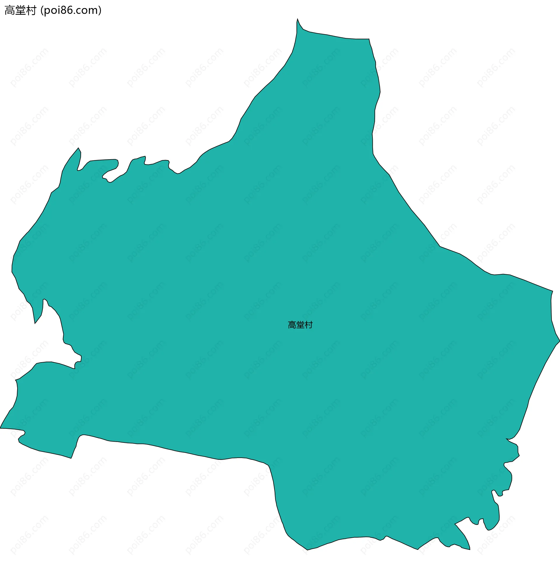 高堂村边界地图