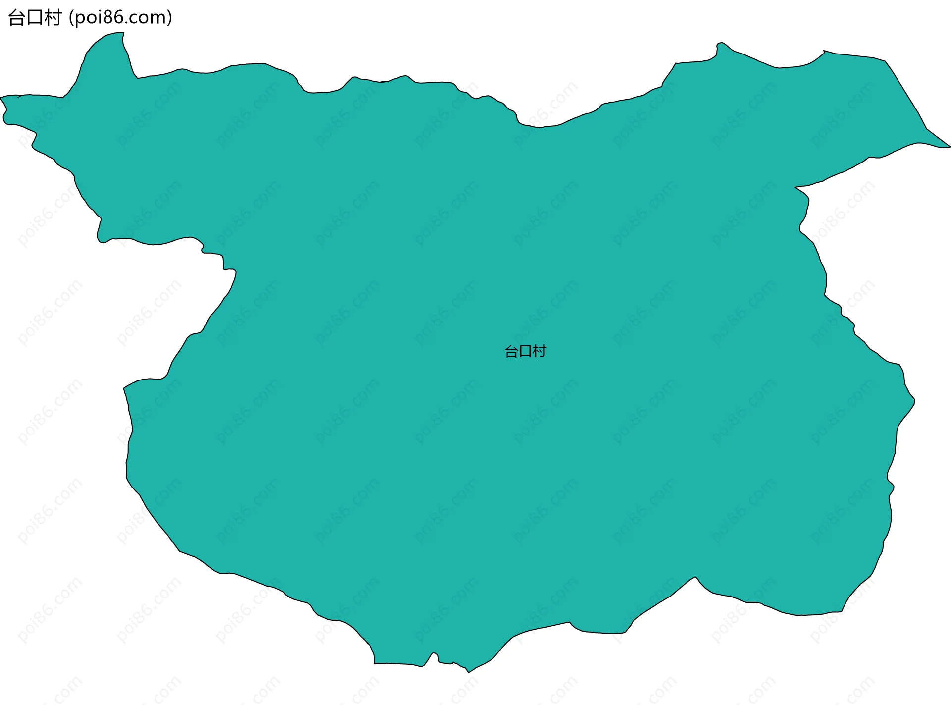 台口村边界地图