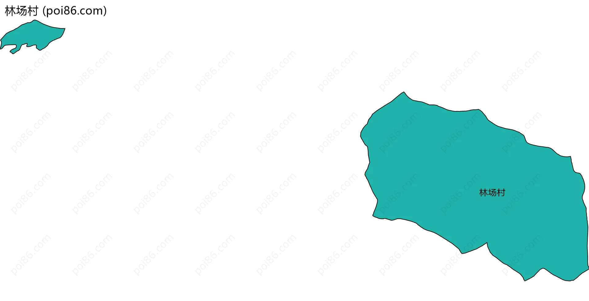 林场村边界地图