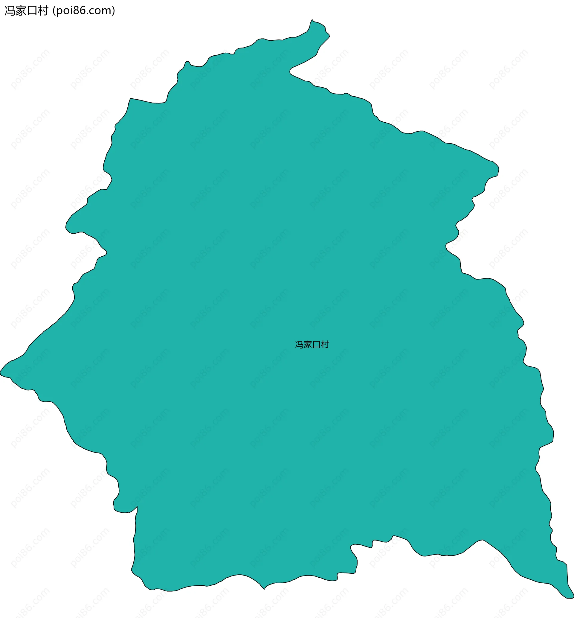 冯家口村边界地图