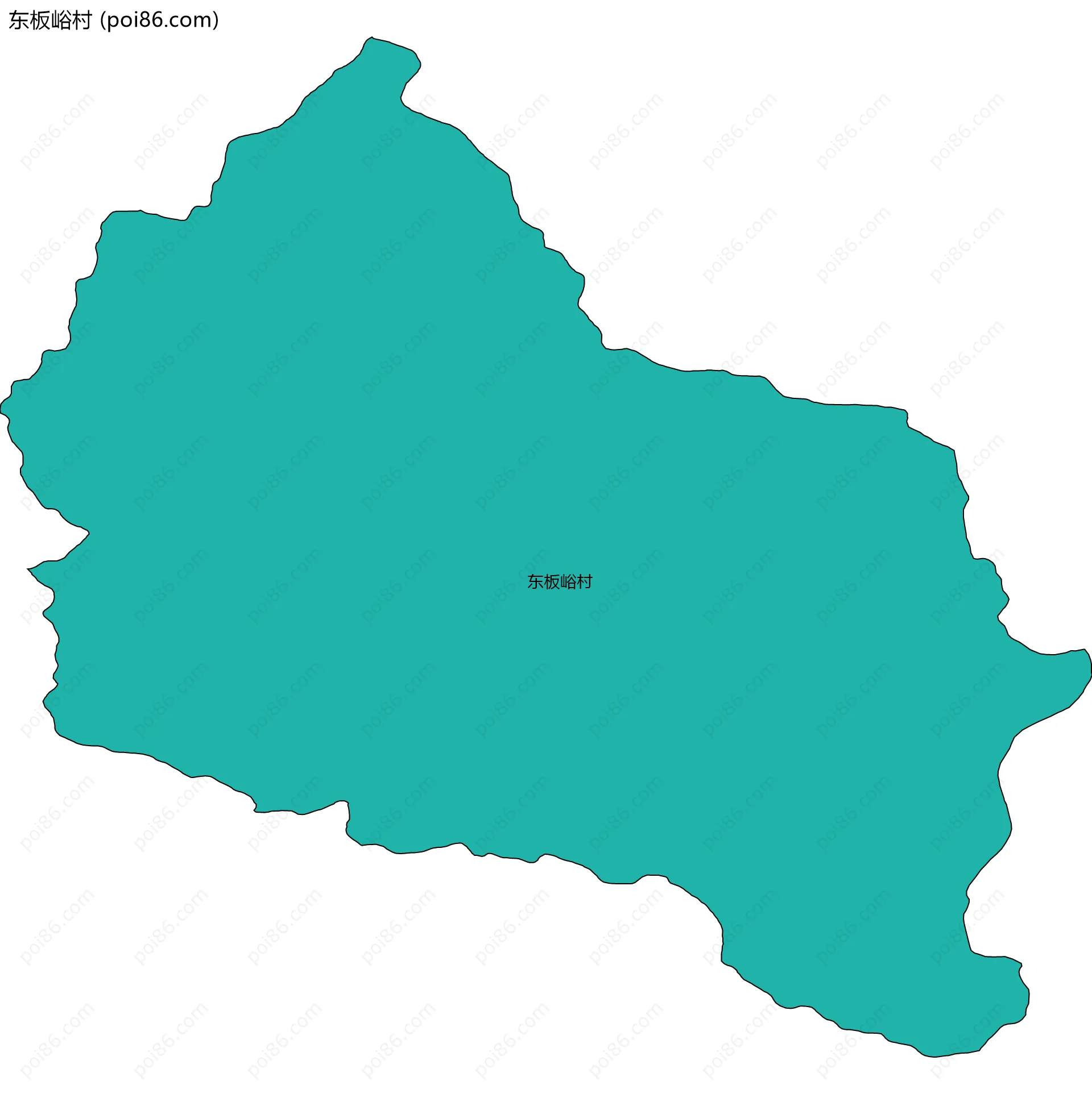 东板峪村边界地图