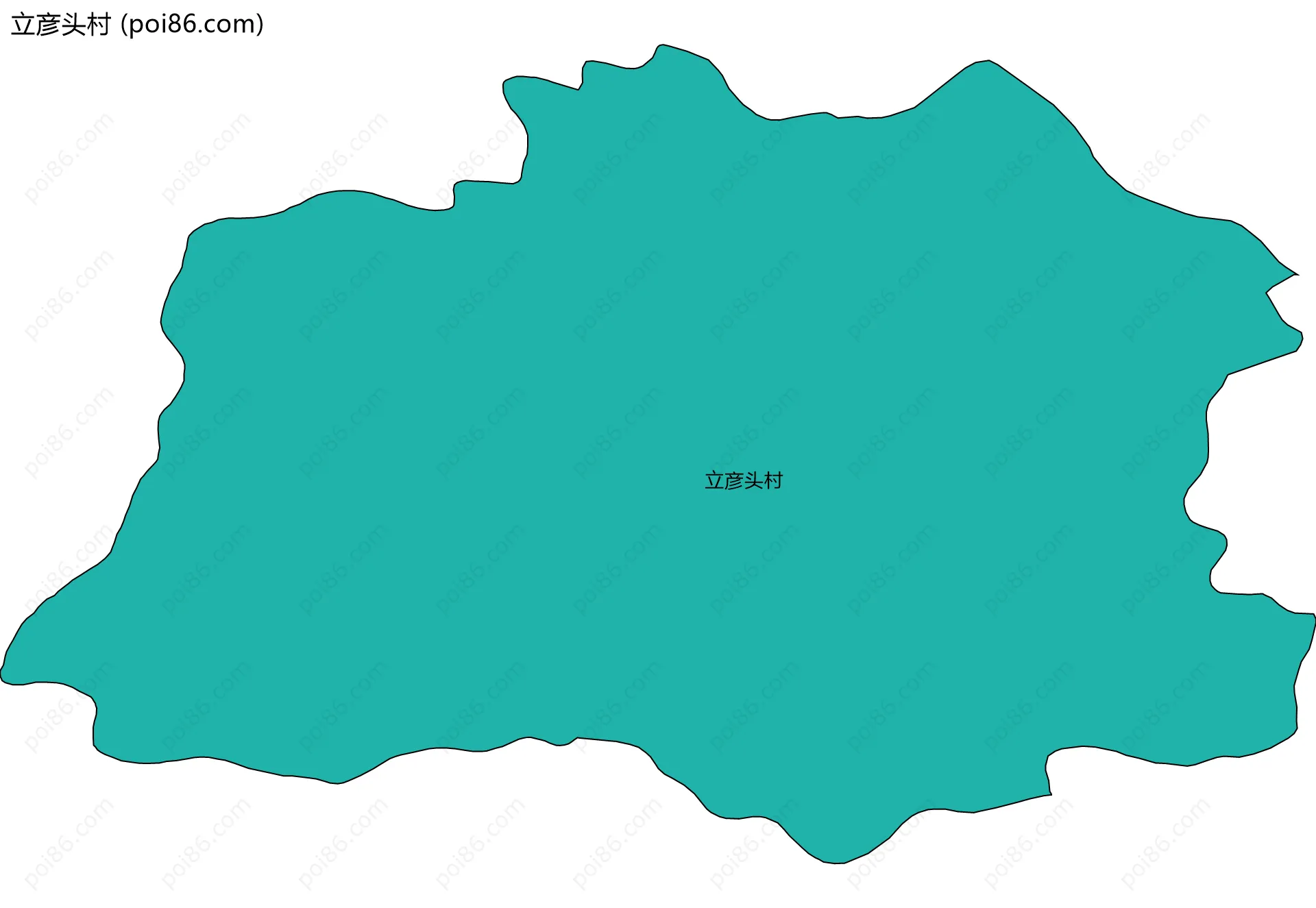立彦头村边界地图