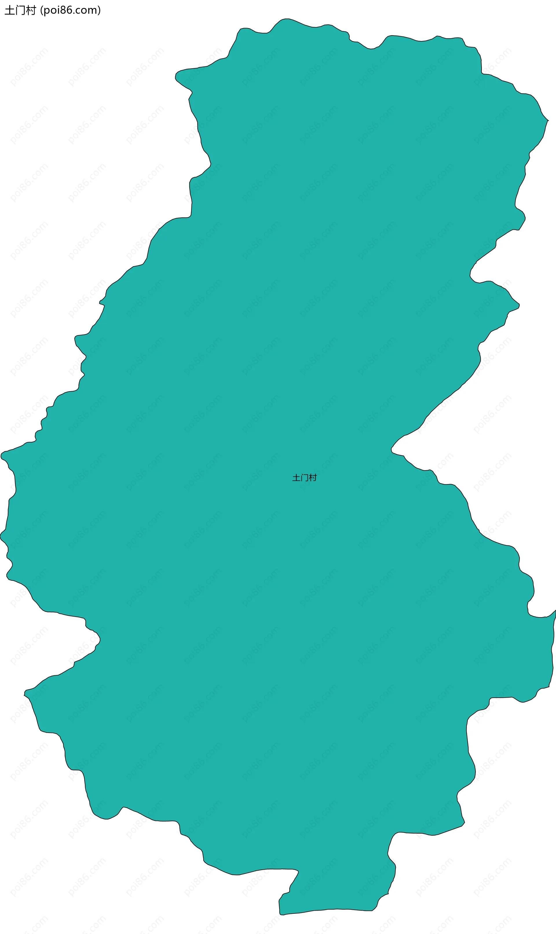 土门村边界地图