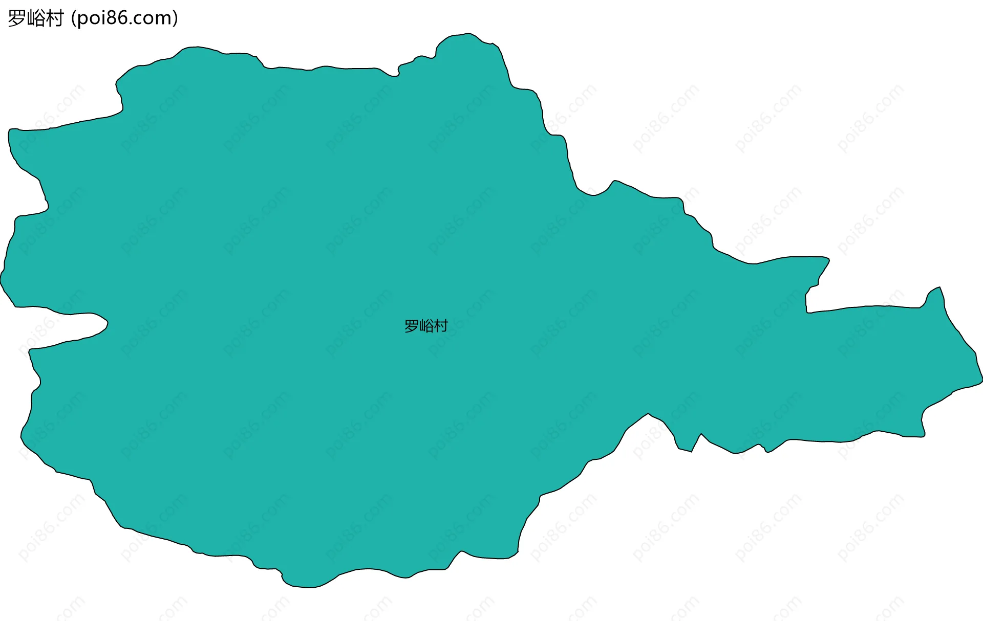 罗峪村边界地图