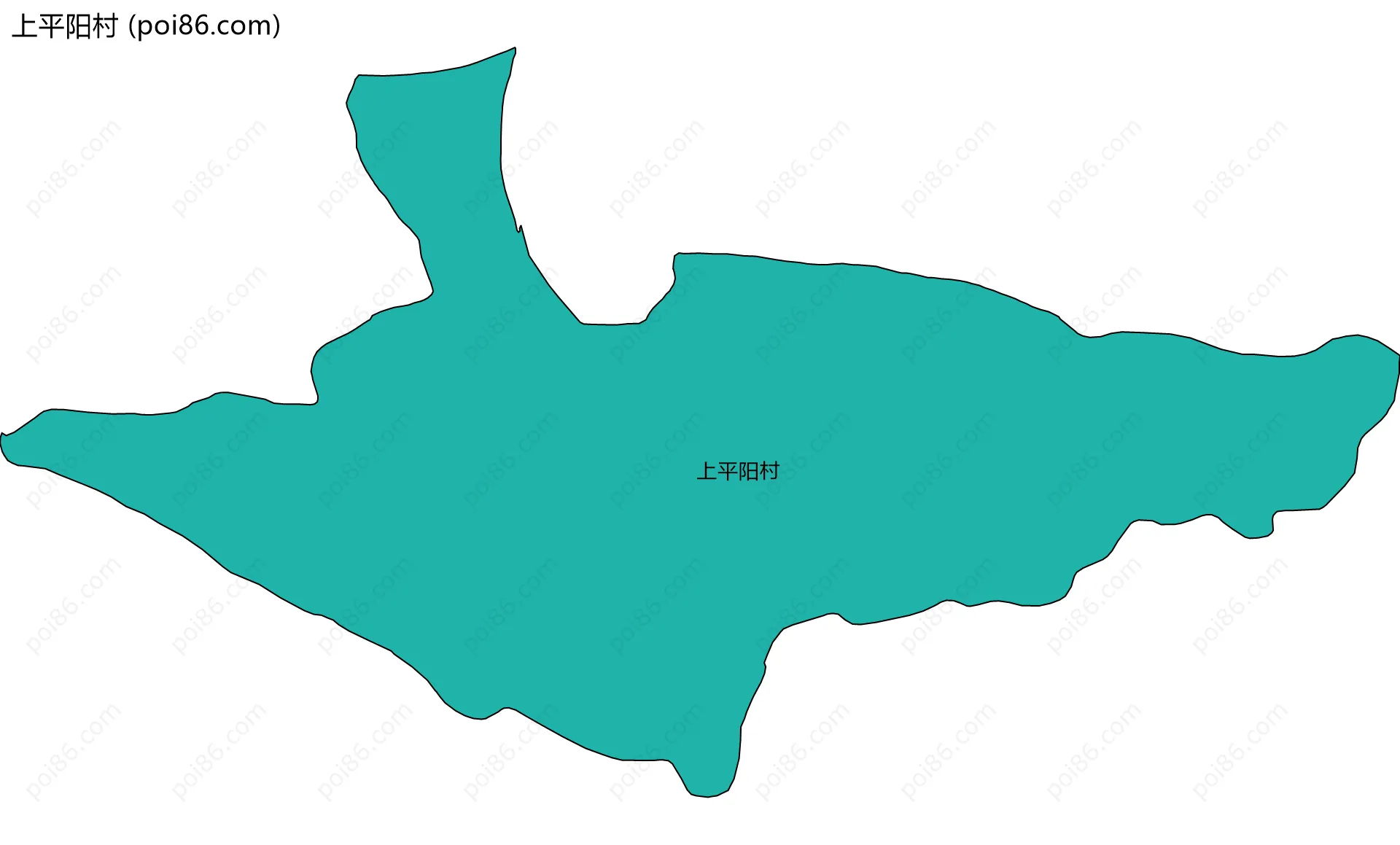 上平阳村边界地图