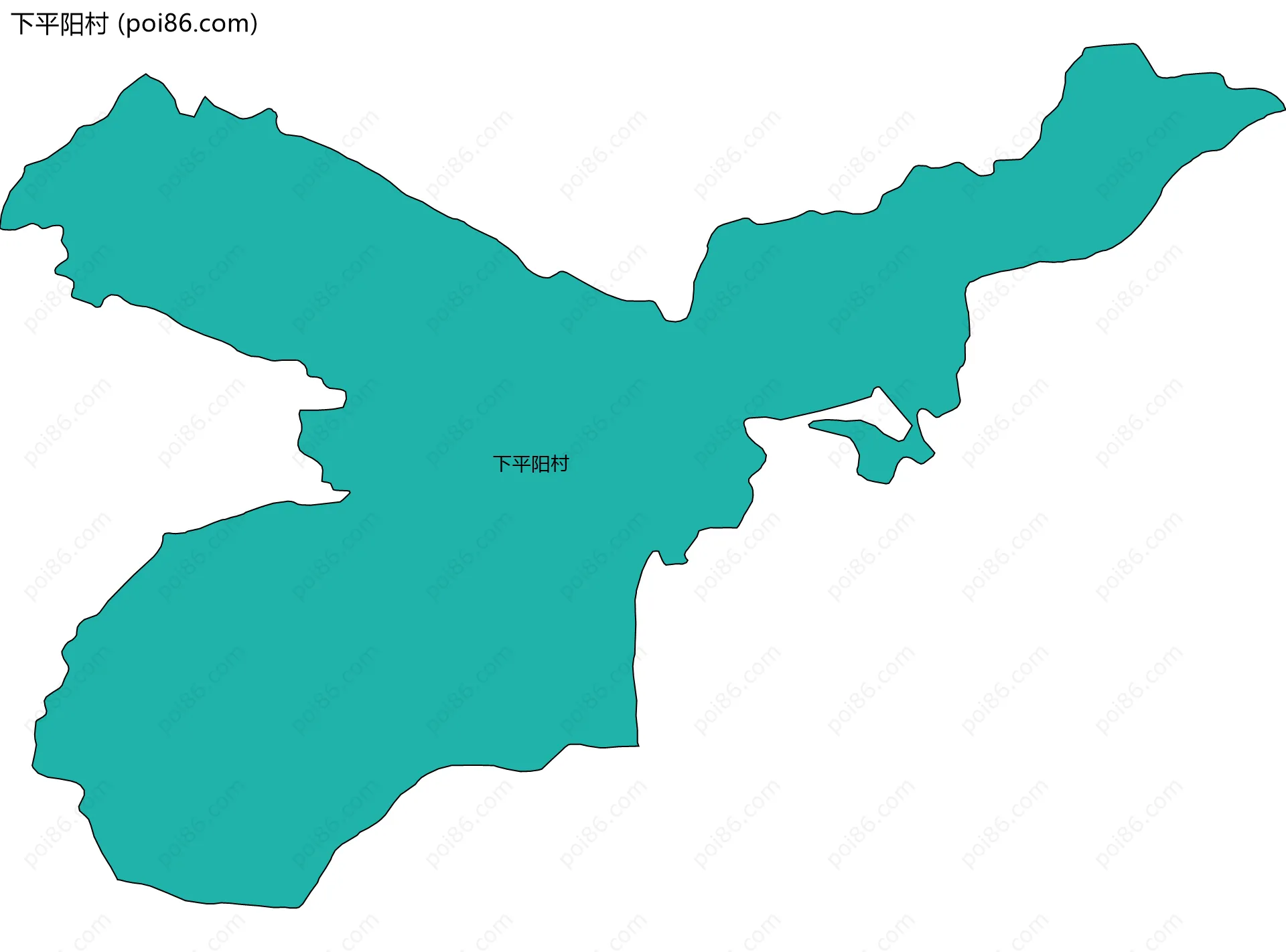 下平阳村边界地图