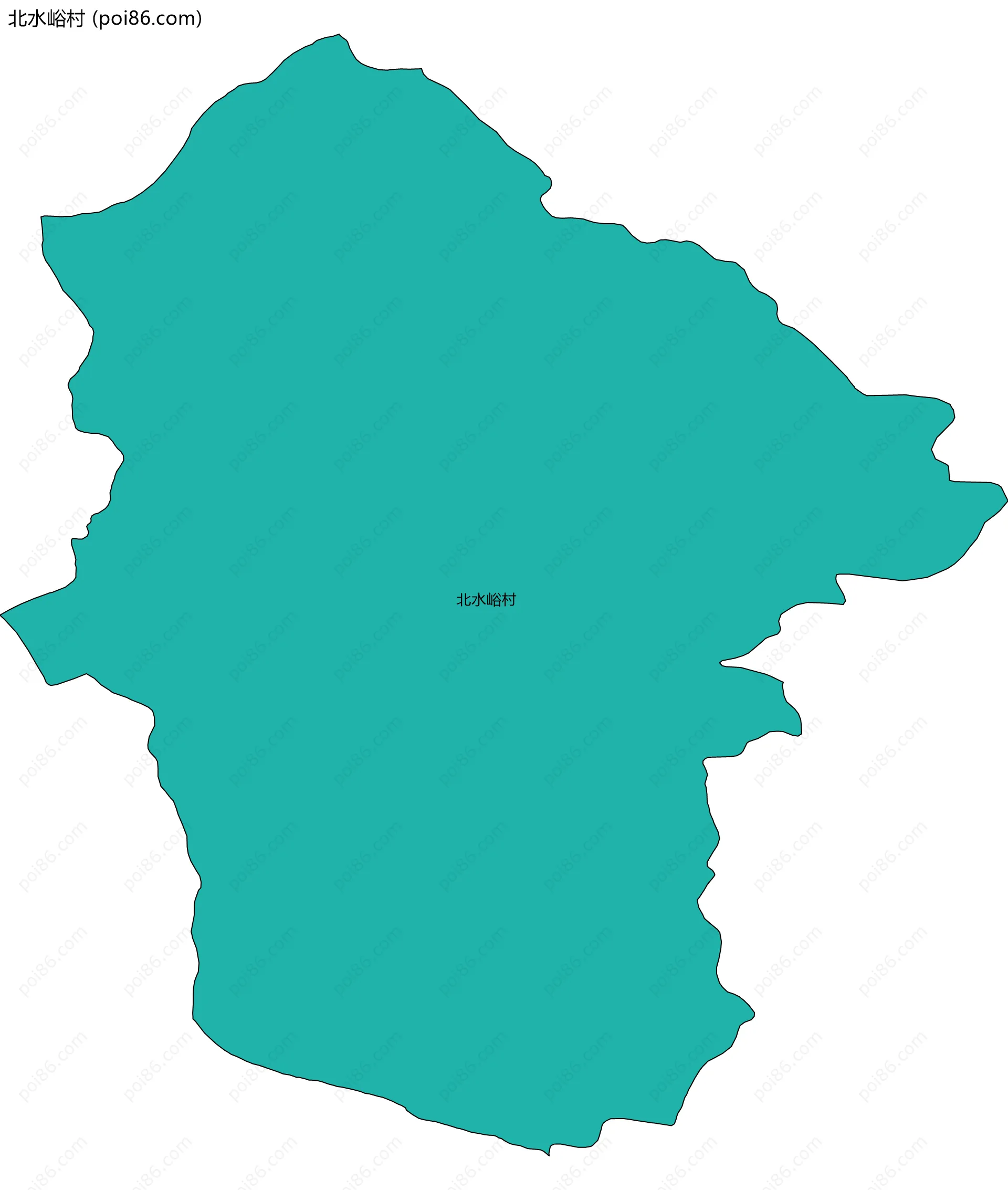 北水峪村边界地图