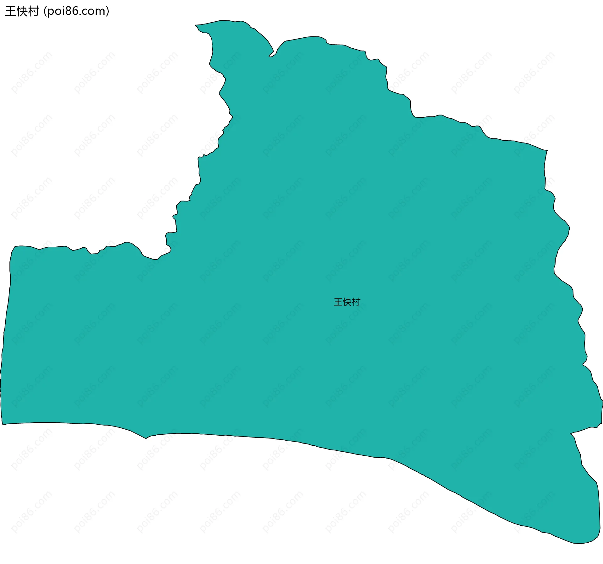 王快村边界地图