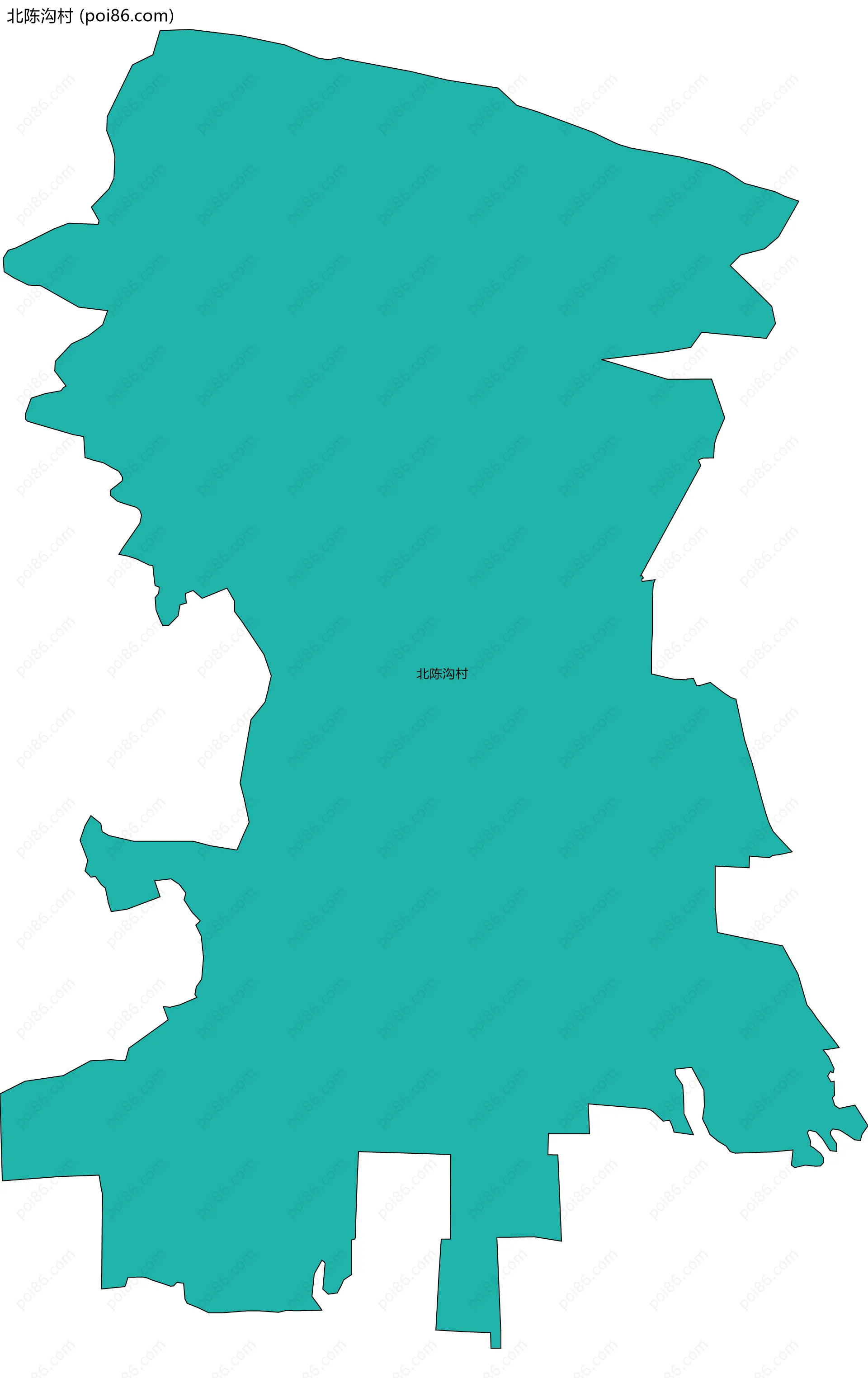 北陈沟村边界地图