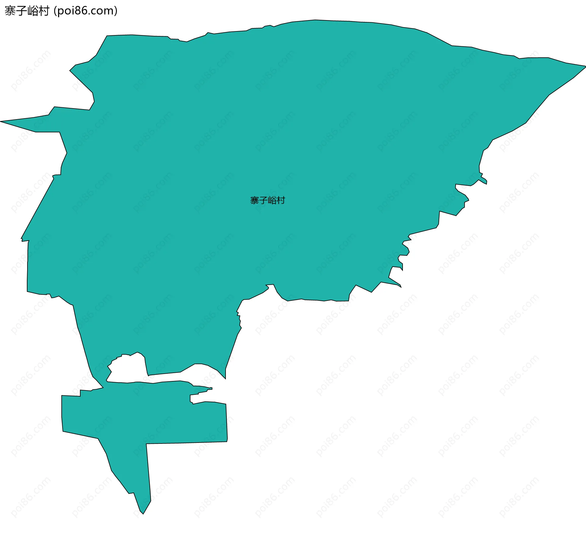 寨子峪村边界地图